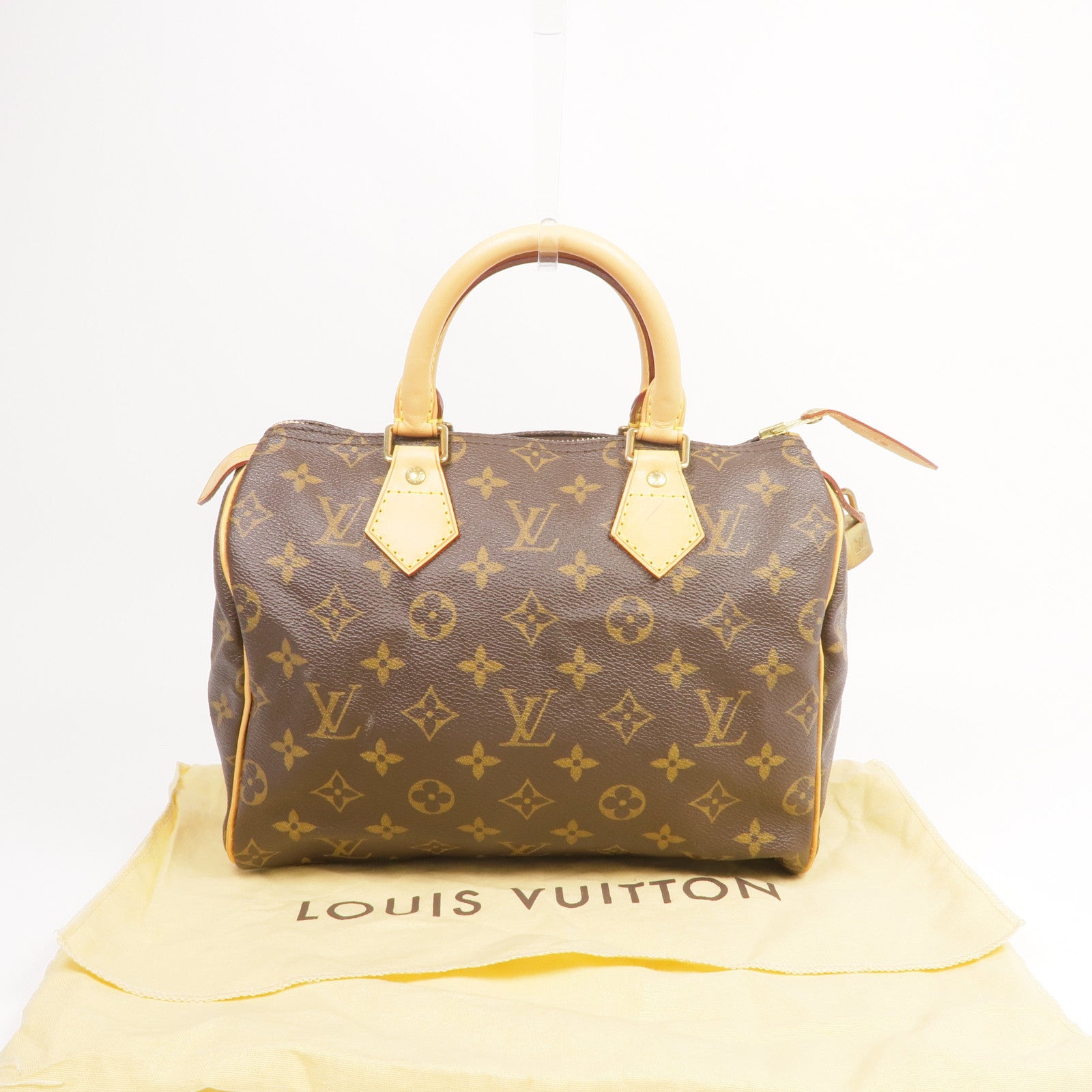 LOUIS VUITTON Monogram Speedy 25金扣手挽袋