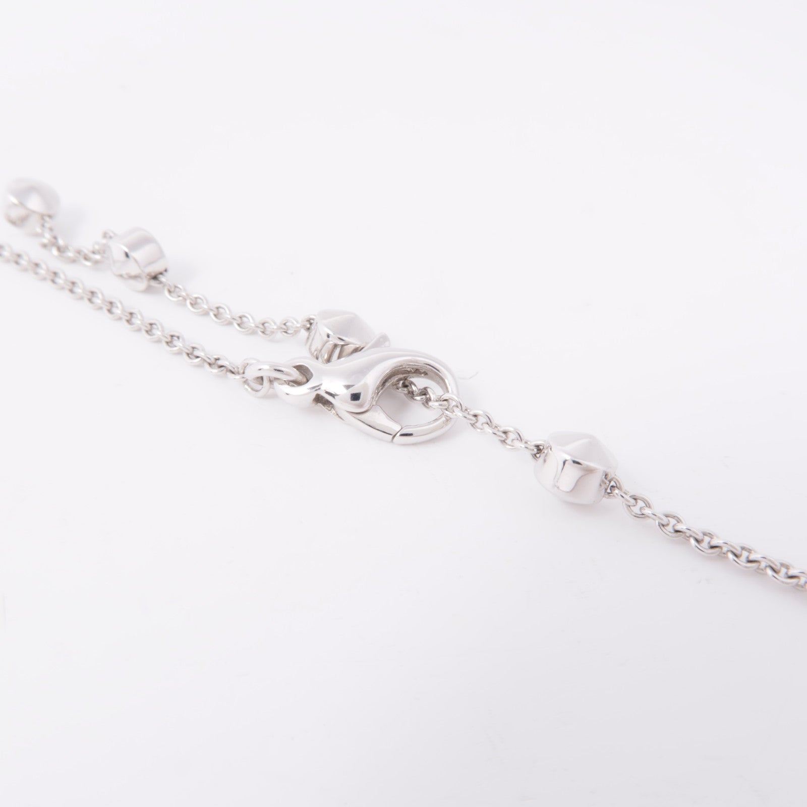 BVLGARI 18K白金Lucia Topaz Diamond Necklace藍色托帕石/鑽石項鍊