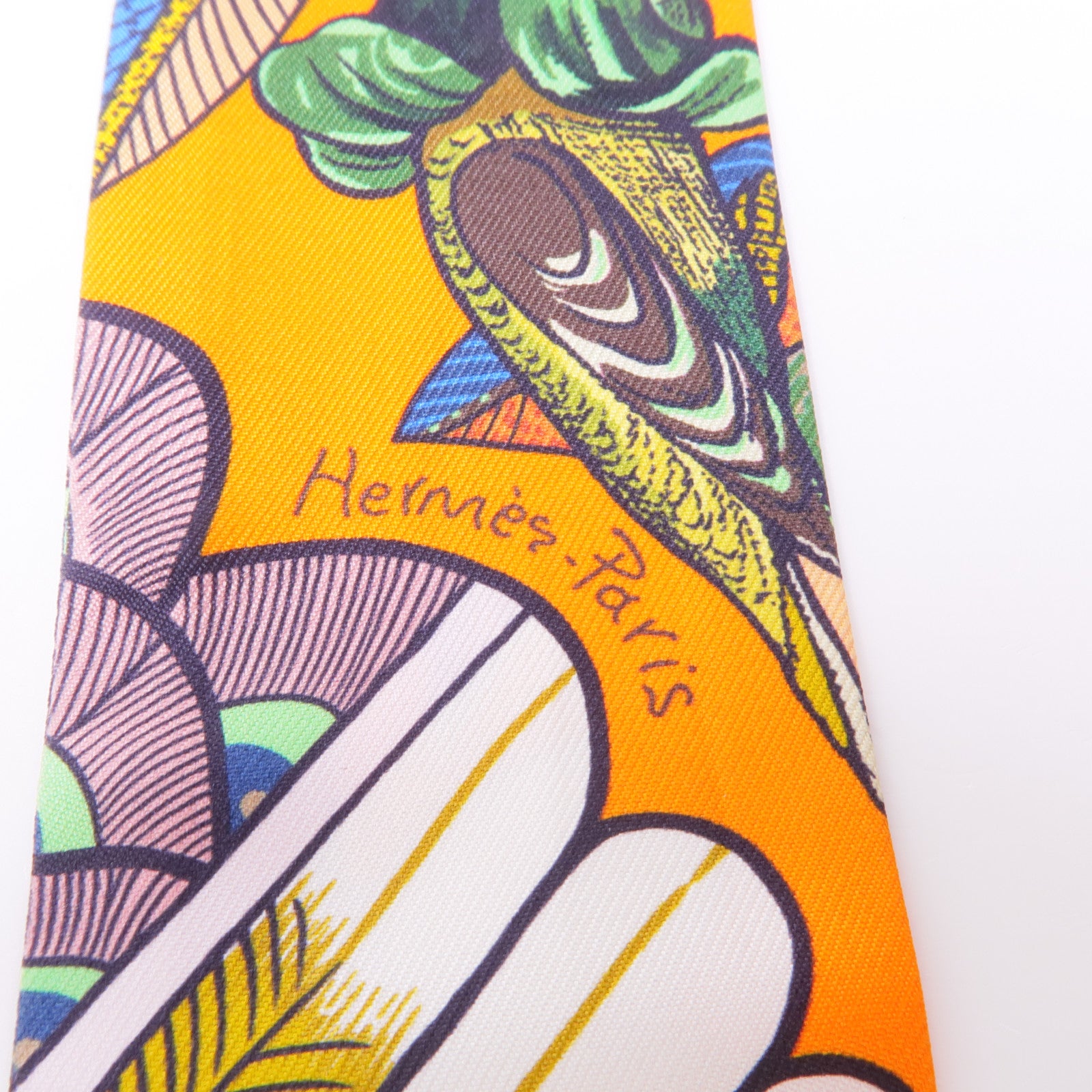 HERMES 絲質Twilly絲巾