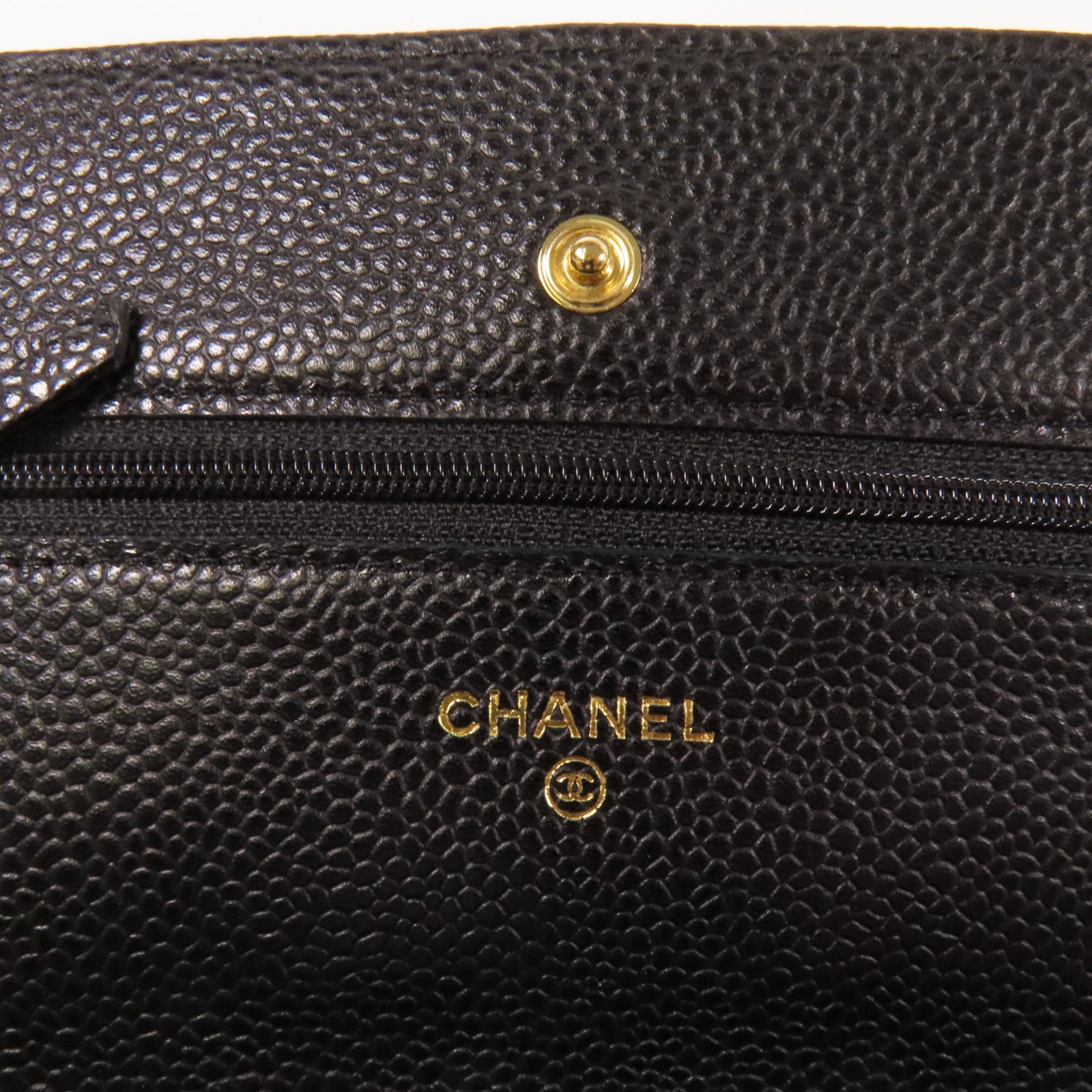 CHANEL 牛皮皮革WOC Wallet On Chain金扣鏈帶肩背袋