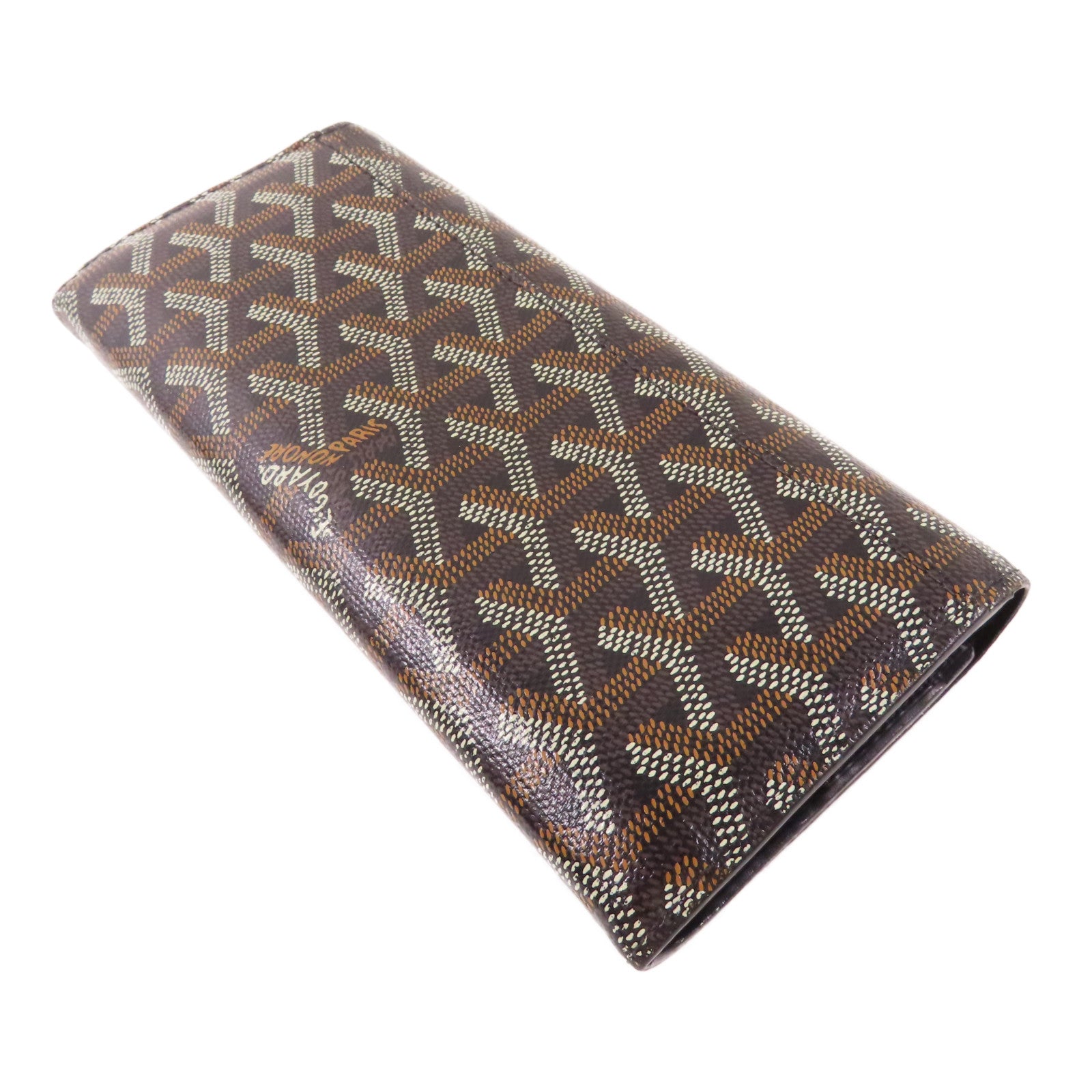 GOYARD 塗層帆布Long Wallet銀扣長錢包