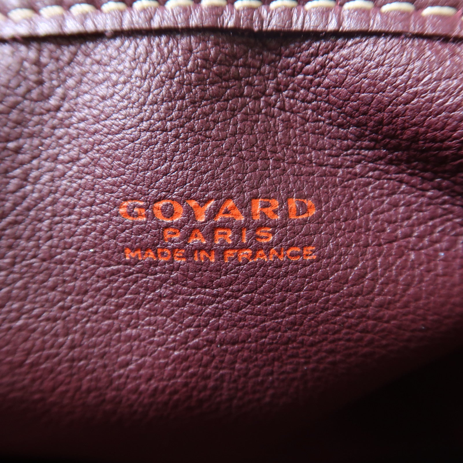 GOYARD 塗層帆布Anjou銀扣手挽袋紅色