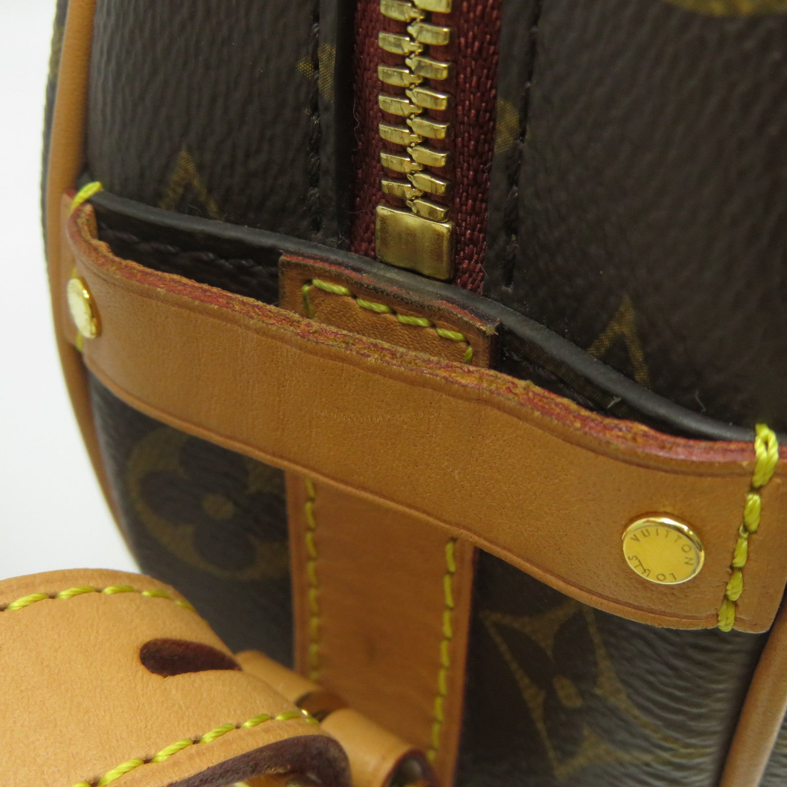 LOUIS VUITTON 【激減優惠】Monogram Boite Chapeau Souple MM金扣肩背袋啡色