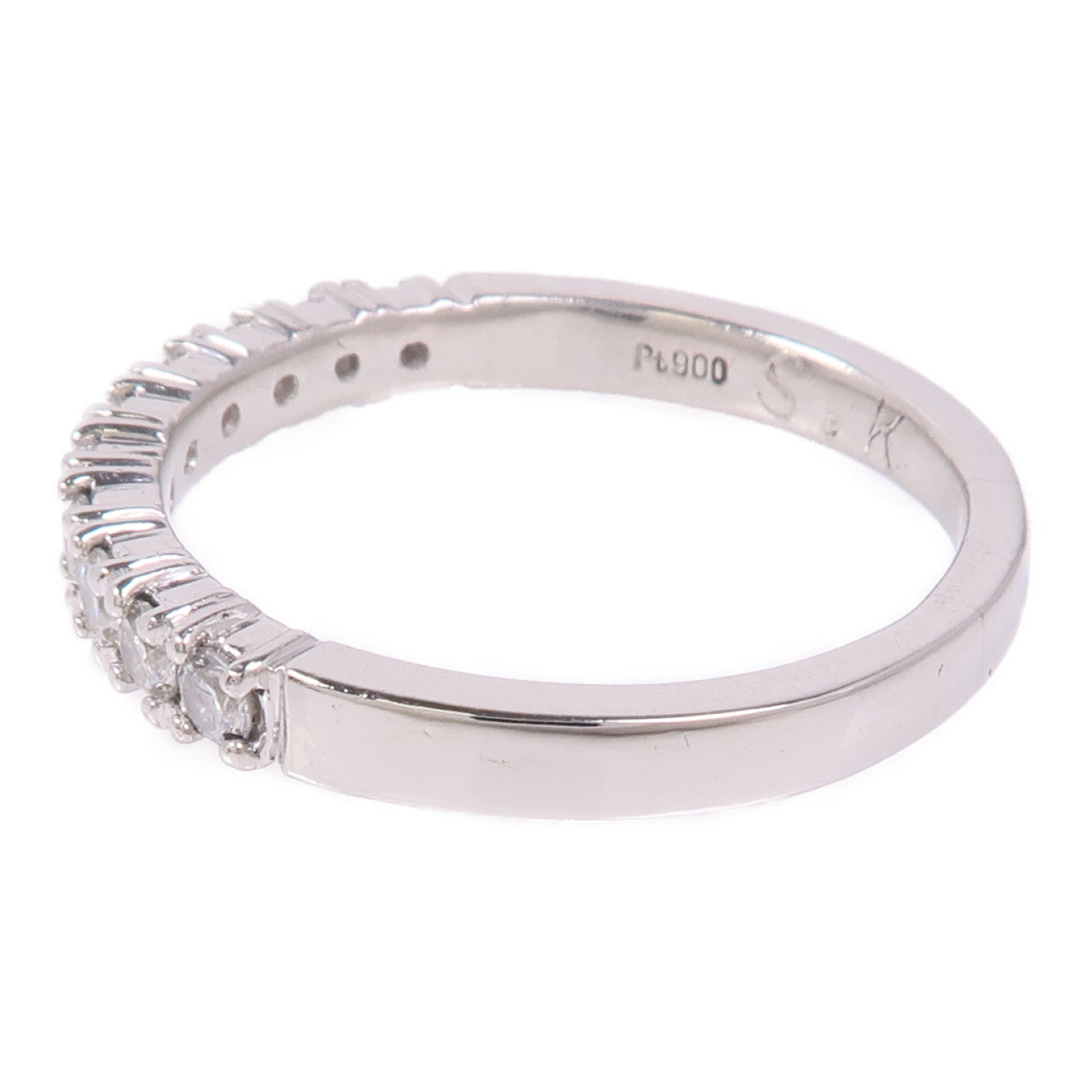 JEWELRY Diamond Ring PT900 Platinum US#9