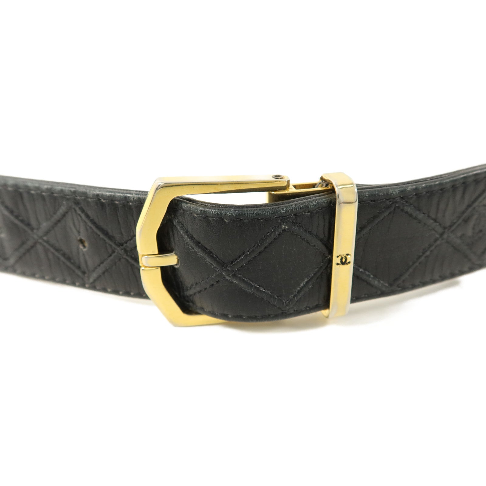 CHANEL 牛皮皮革Vintage Belt皮帶