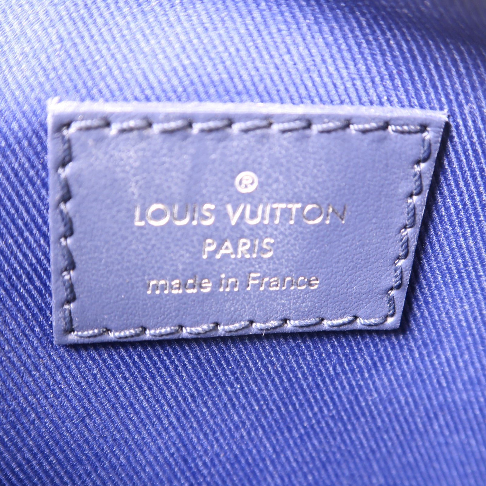 LOUIS VUITTON Monogram Watercolor Keepall XS銀扣手挽肩背兩用袋藍色/白色
