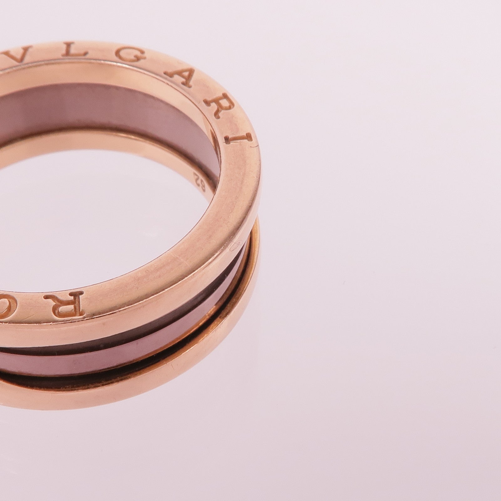 BVLGARI 18K玫瑰金/金屬B.zero1 Ring戒指Bvlgari#62/US#9.75