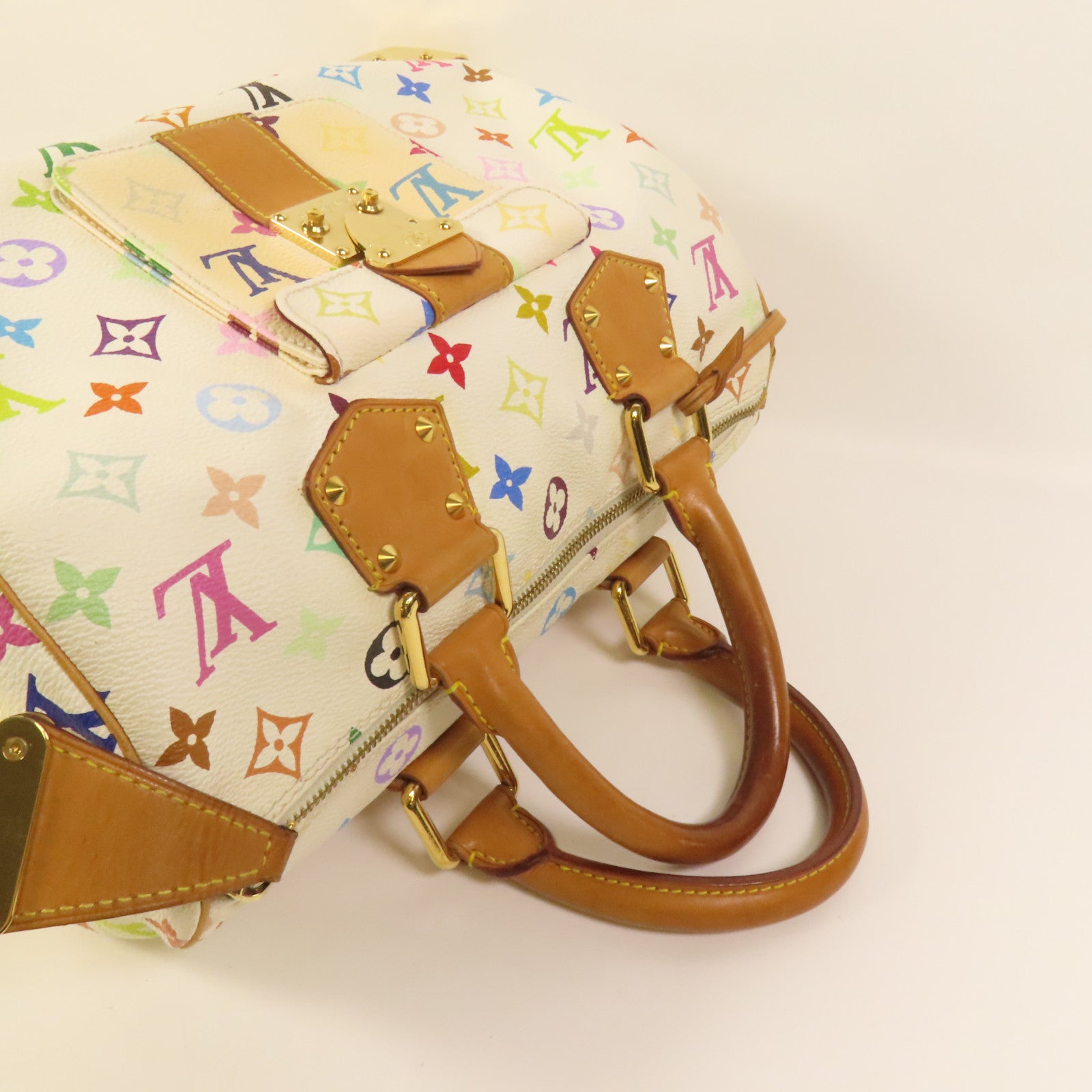 LOUIS VUITTON Monogram Multicolore Speedy 30金扣手挽袋