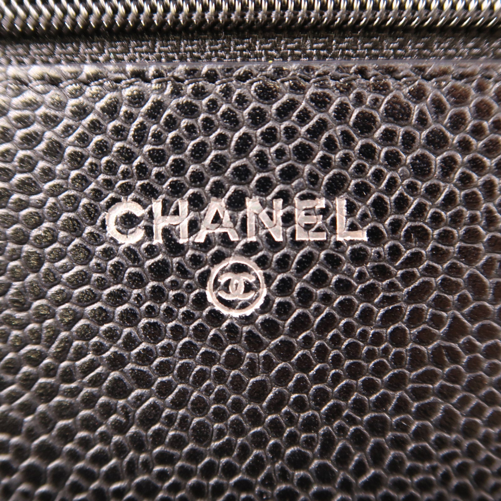 CHANEL 牛皮皮革WOC Wallet On Chain銀扣鏈帶肩背袋