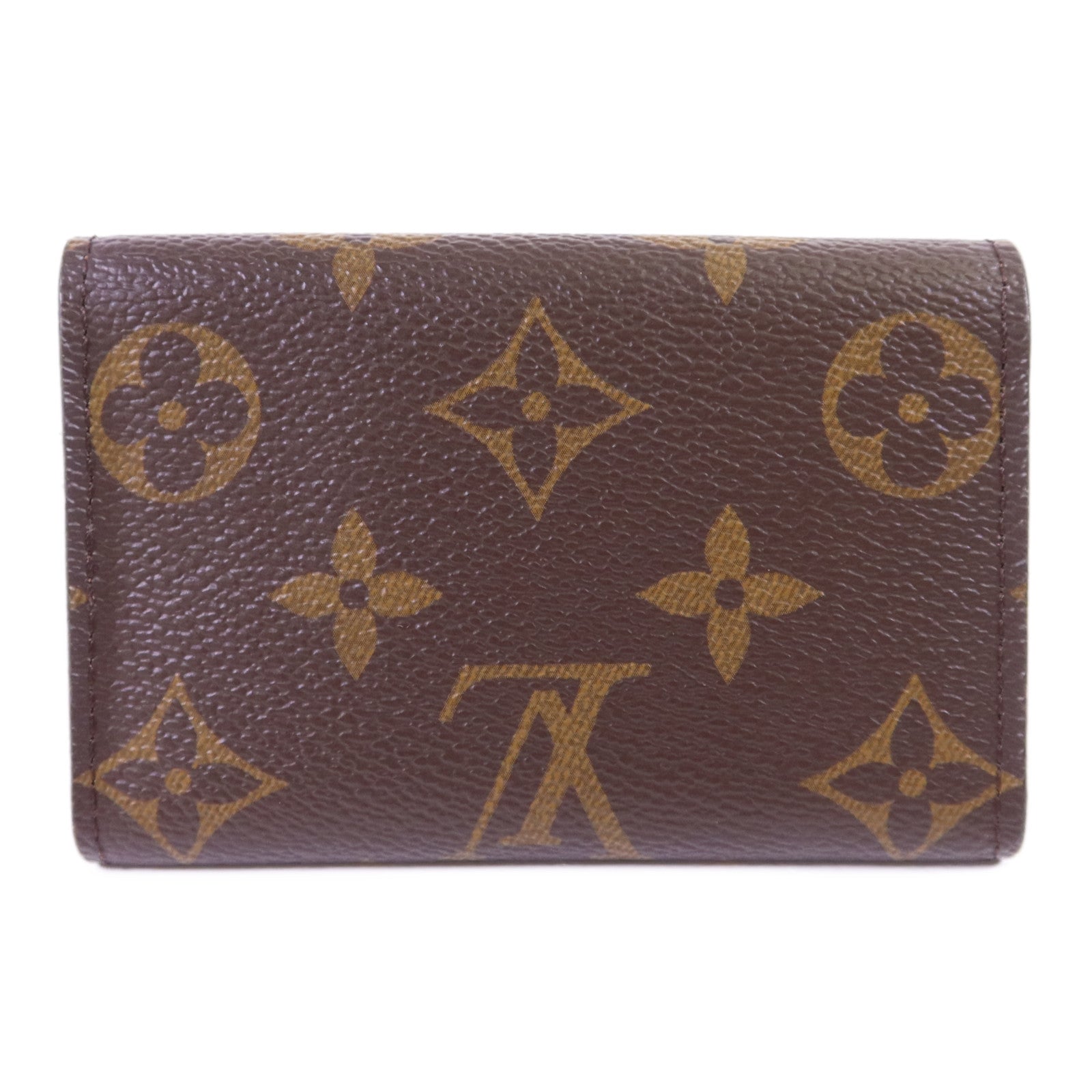 LOUIS VUITTON Monogram 6 Key Holder金扣鎖匙包棕色