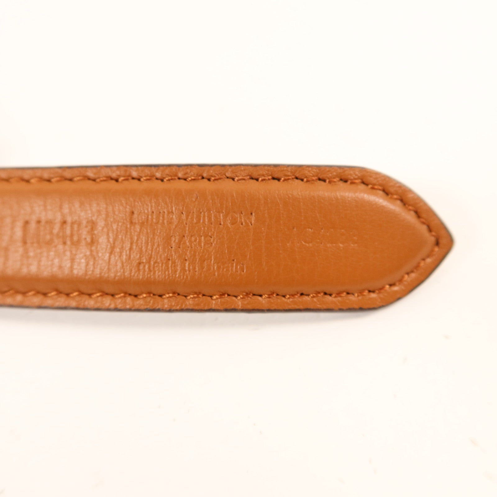 LOUIS VUITTON Monogram Reverse Trio Belt金扣皮帶