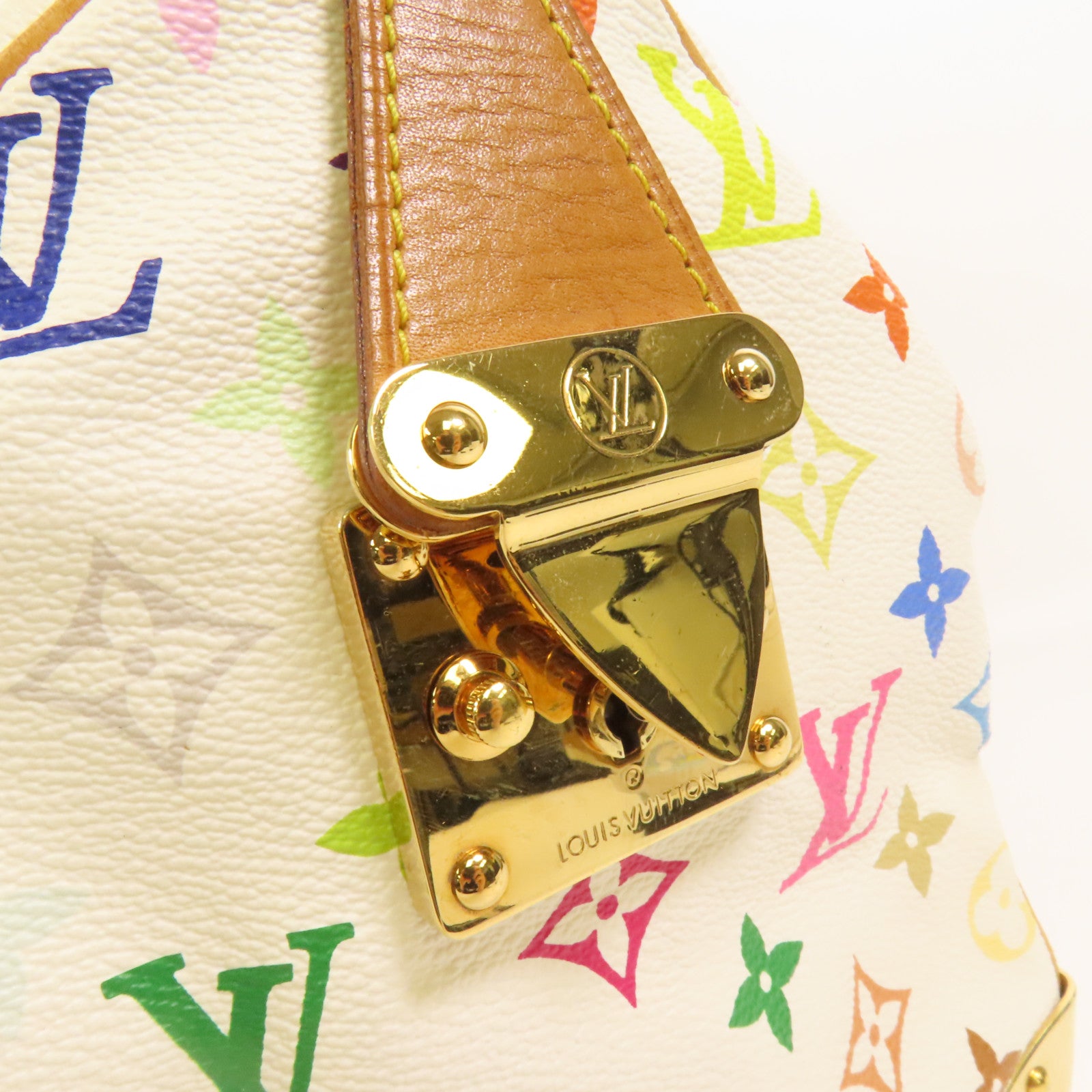 LOUIS VUITTON Monogram Multicolore Speedy 30金扣手挽袋