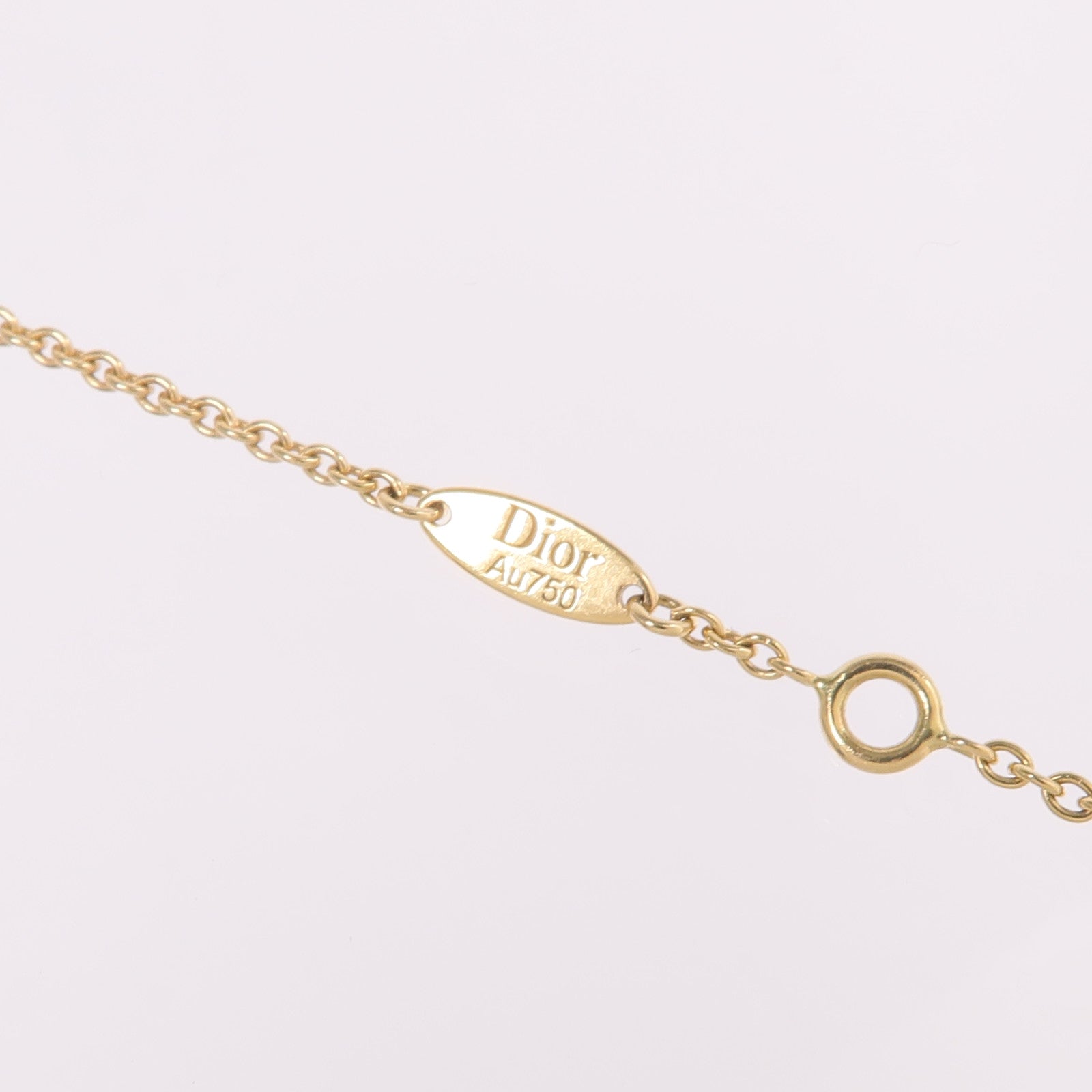 Dior 18K黃金/珍珠母貝Rose Des Vents Bracelet鑽石手鏈