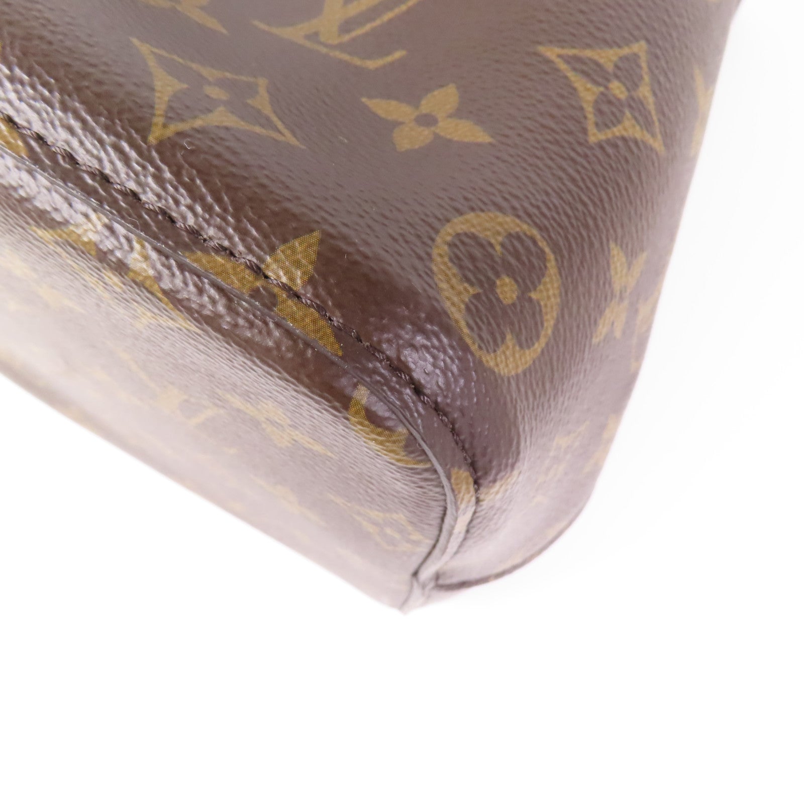 LOUIS VUITTON Monogram NeoNoe MM金扣肩背袋棕色