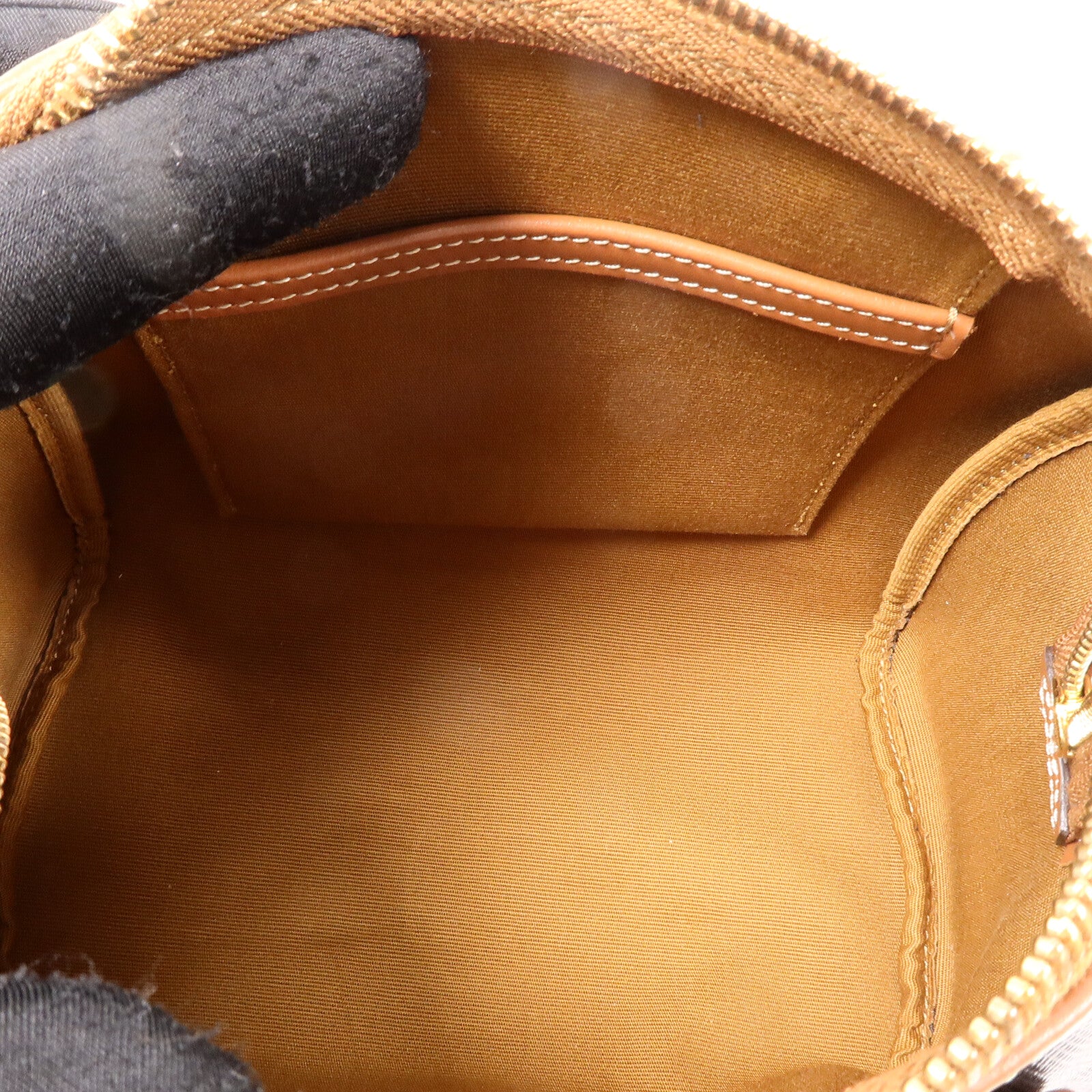 CELINE 塗層帆布Mini Boston In Triomphe手挽肩背兩用袋
