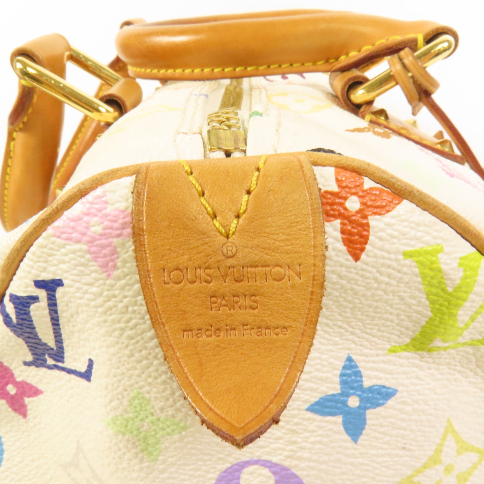 LOUIS VUITTON Monogram Multicolore Speedy 30金扣手挽袋