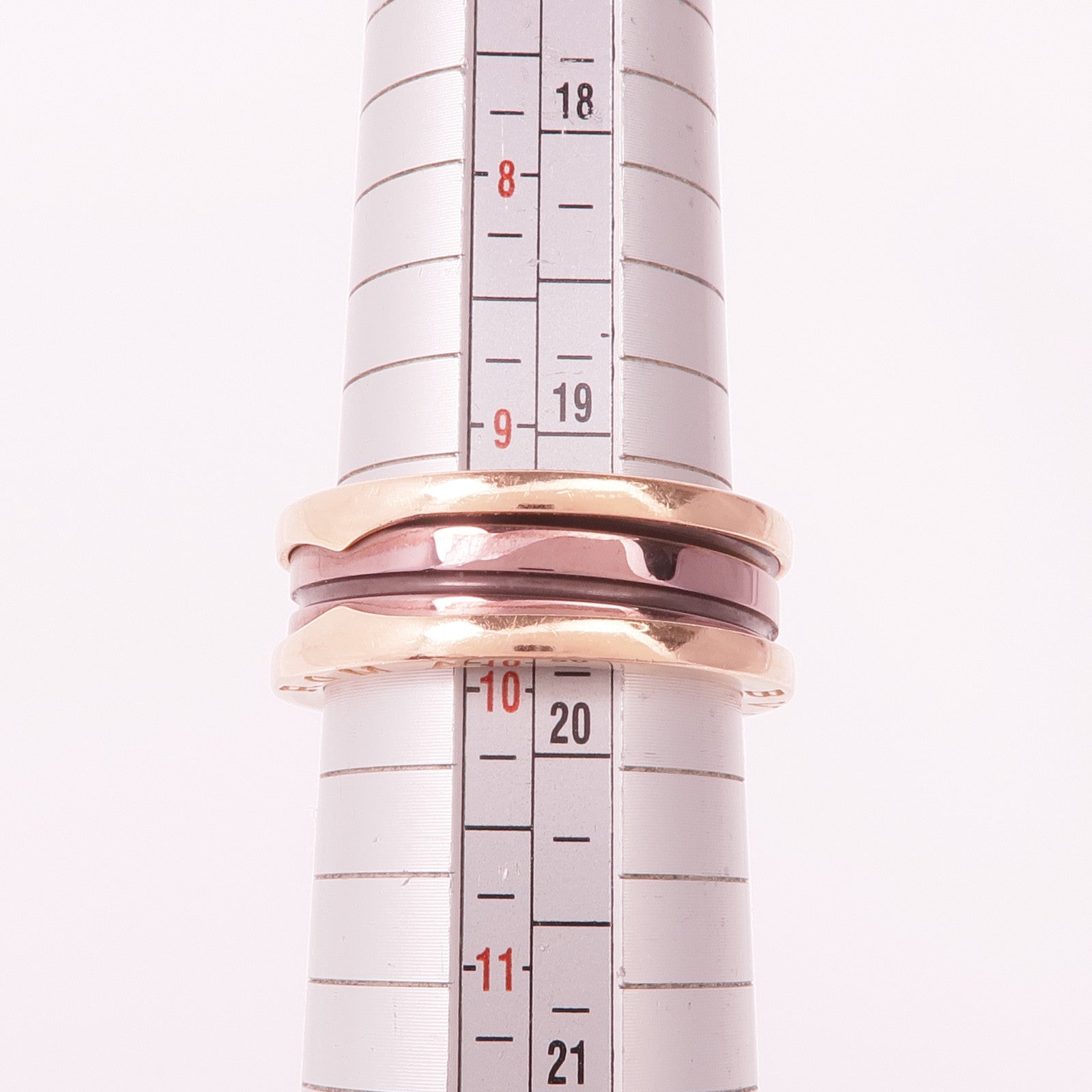 BVLGARI 18K玫瑰金/金屬B.zero1 Ring戒指Bvlgari#62/US#9.75