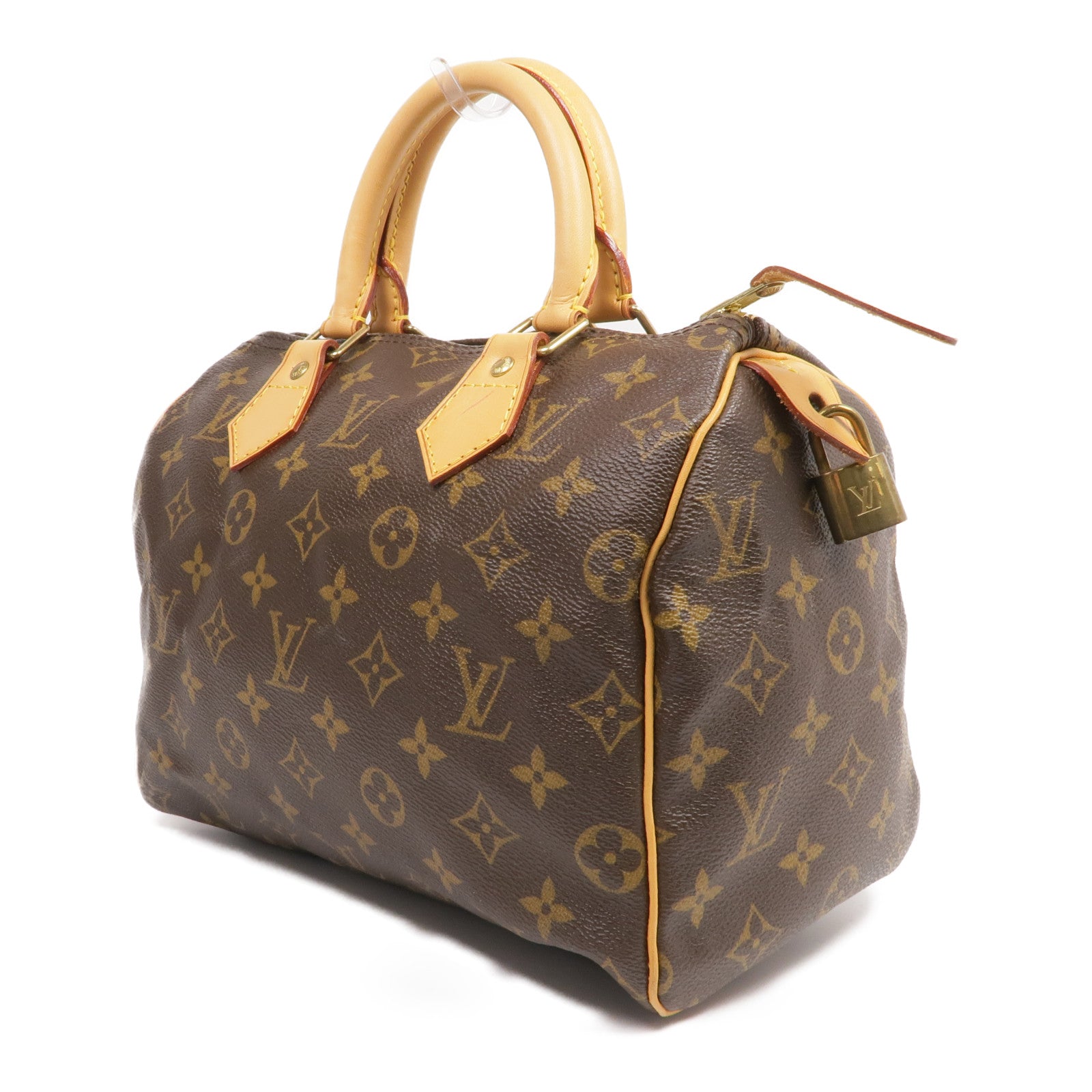 LOUIS VUITTON Monogram Speedy 25金扣手挽袋