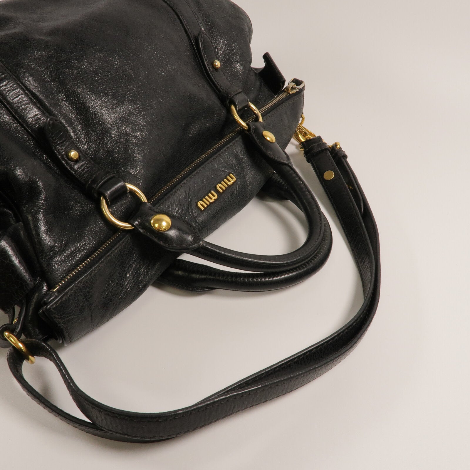 Miu Miu 牛皮皮革Shoulder Bag手挽肩背兩用袋