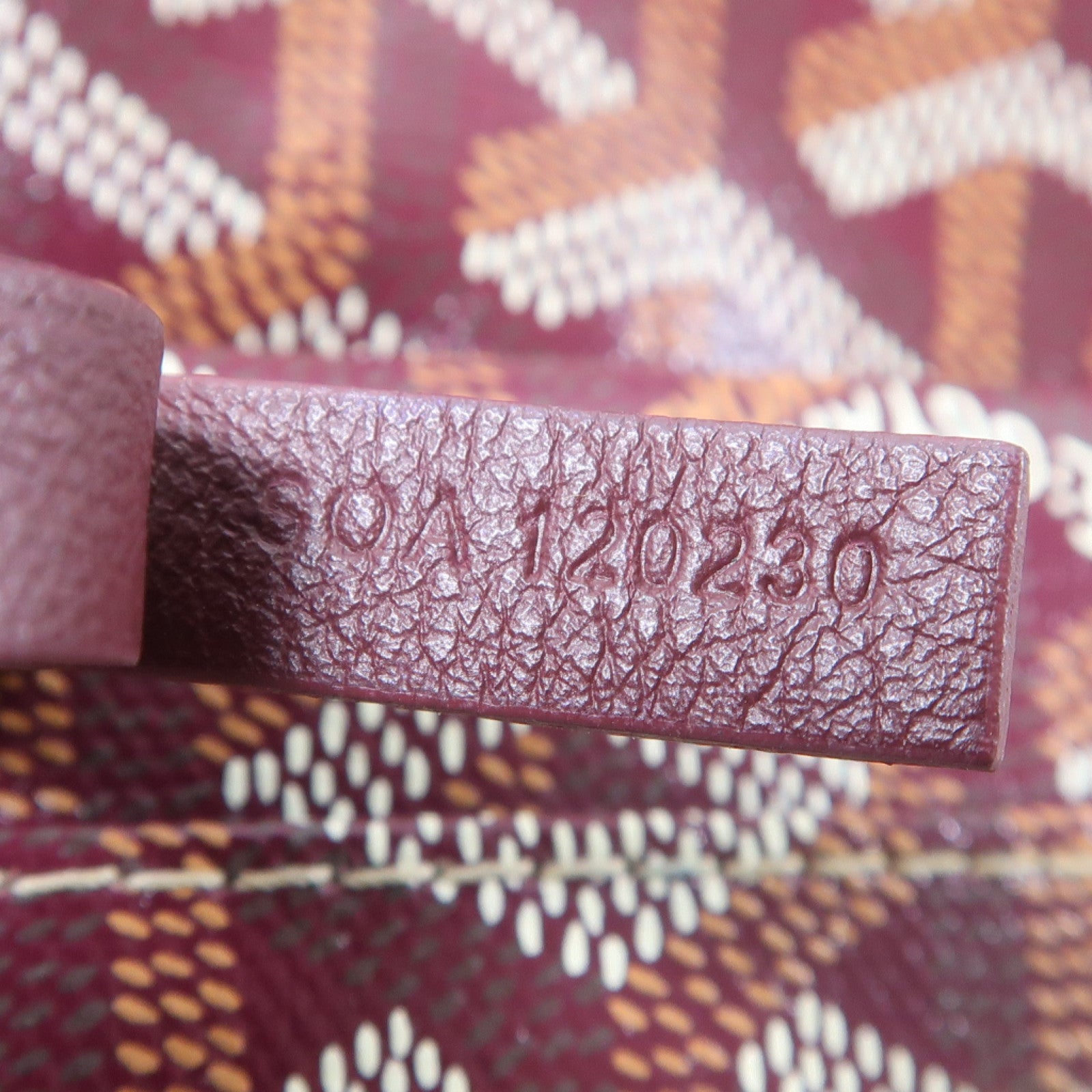 GOYARD 塗層帆布Anjou銀扣手挽袋紅色