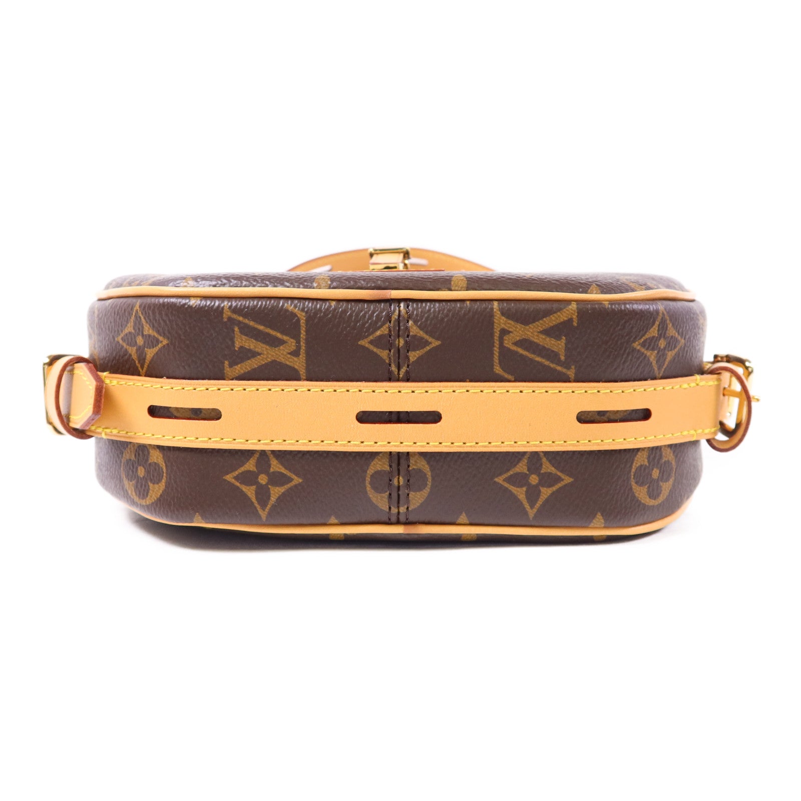 LOUIS VUITTON Monogram Boite Chapeau Souple金扣肩背袋棕色