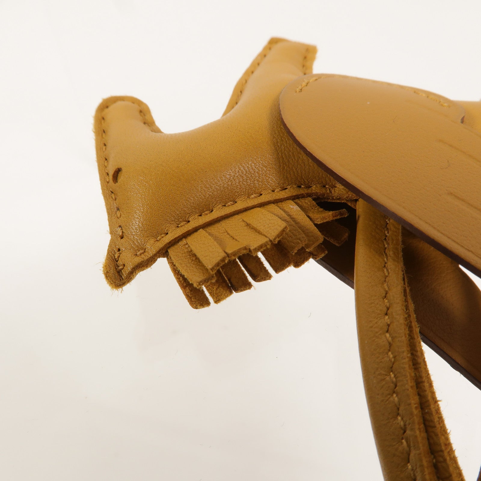 HERMES Milo皮革Rodeo Pegase PM掛飾Sesame