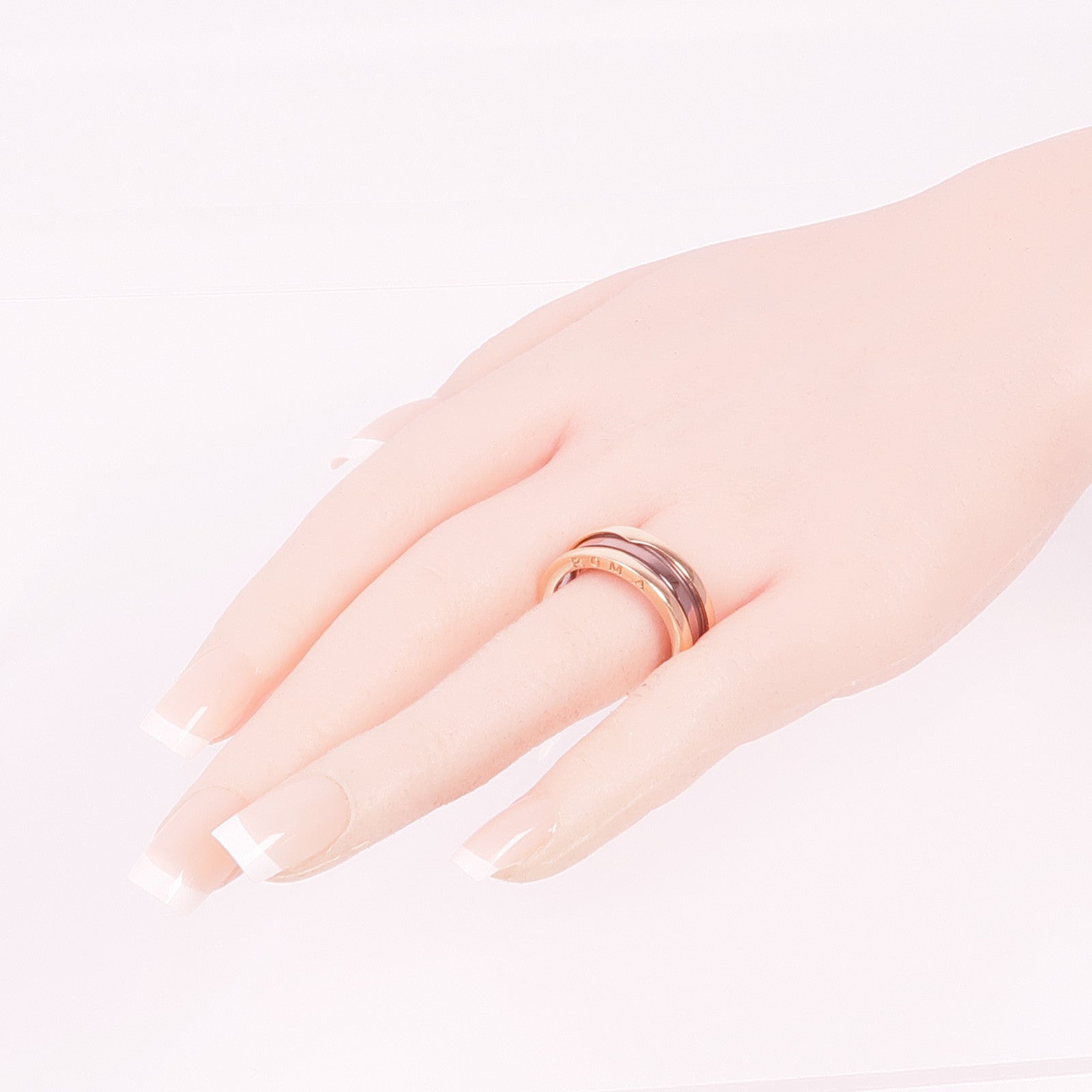 BVLGARI 18K玫瑰金/金屬B.zero1 Ring戒指Bvlgari#62/US#9.75