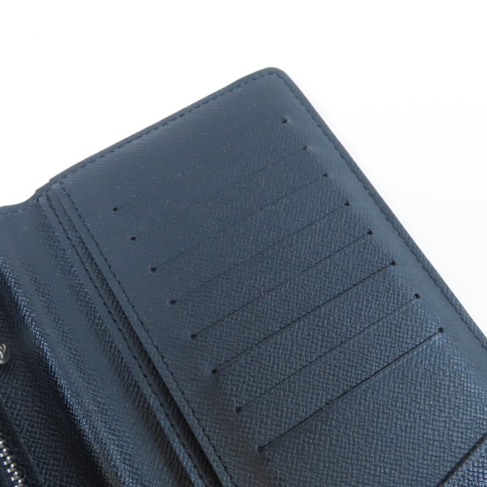 LOUIS VUITTON 【激減優惠】Damier Graphite Brazza銀扣長錢包黑色