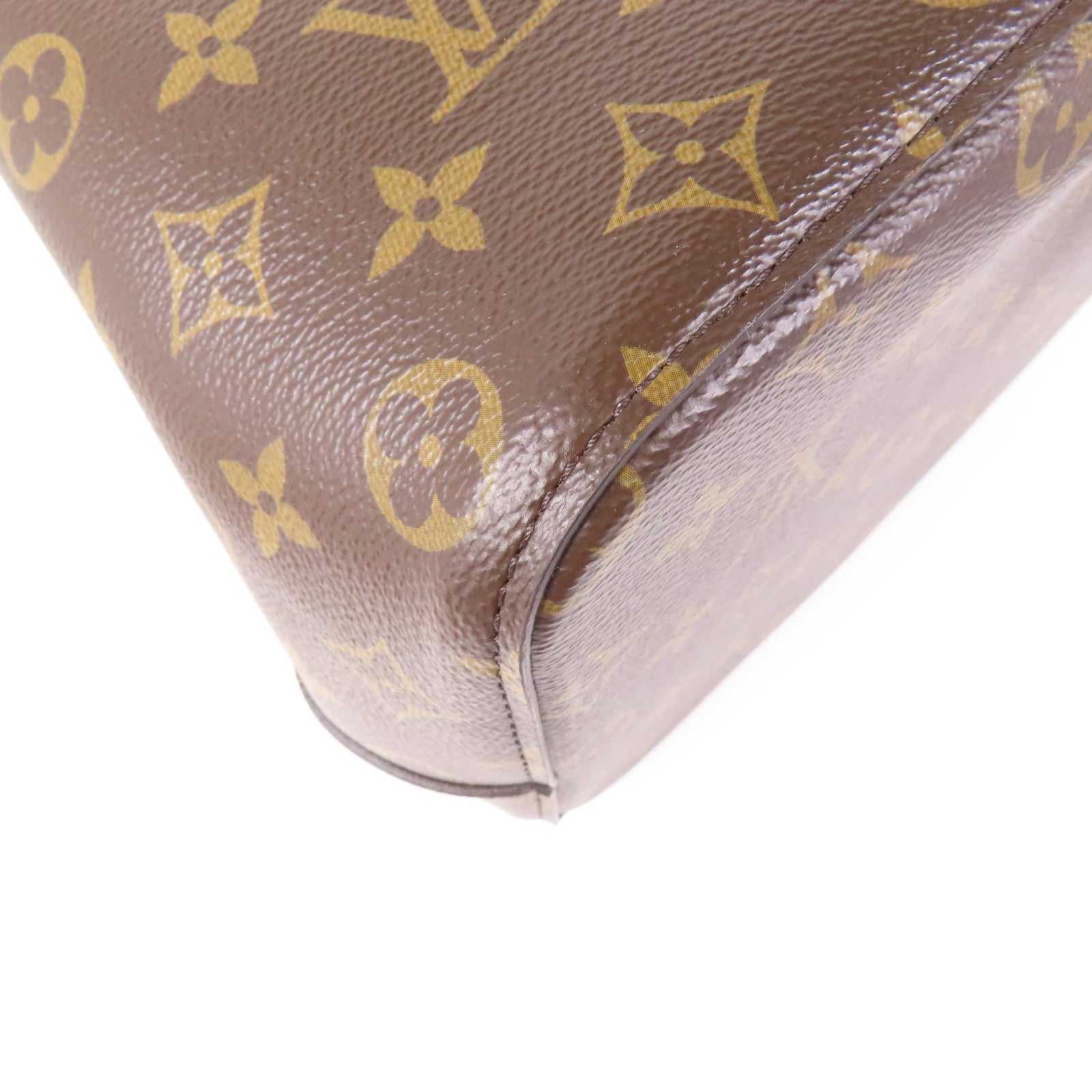 LOUIS VUITTON Monogram NeoNoe MM金扣肩背袋棕色
