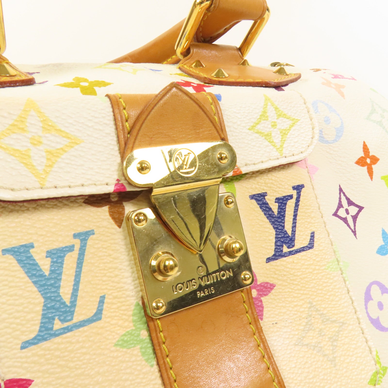 LOUIS VUITTON Monogram Multicolore Speedy 30金扣手挽袋