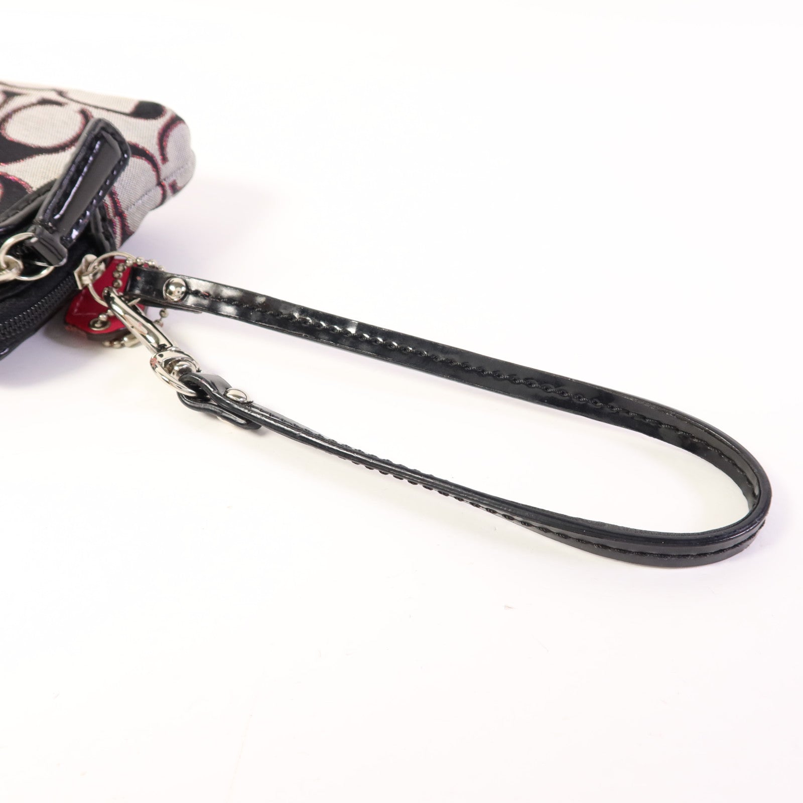 COACH 帆布Pouch wallet銀扣長錢包