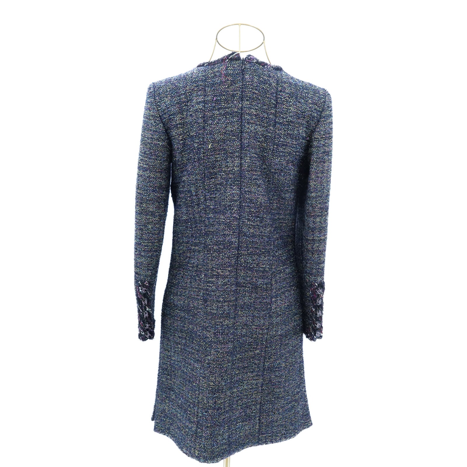 CHANEL Polyamide/Polyester Long-sleeve Tweed Dress連身裙