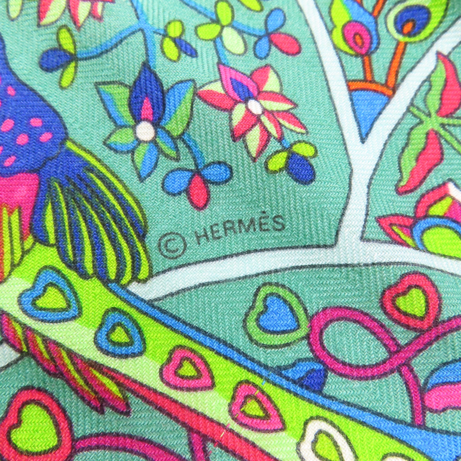 HERMES 羊絨/絲質Scarf圍巾