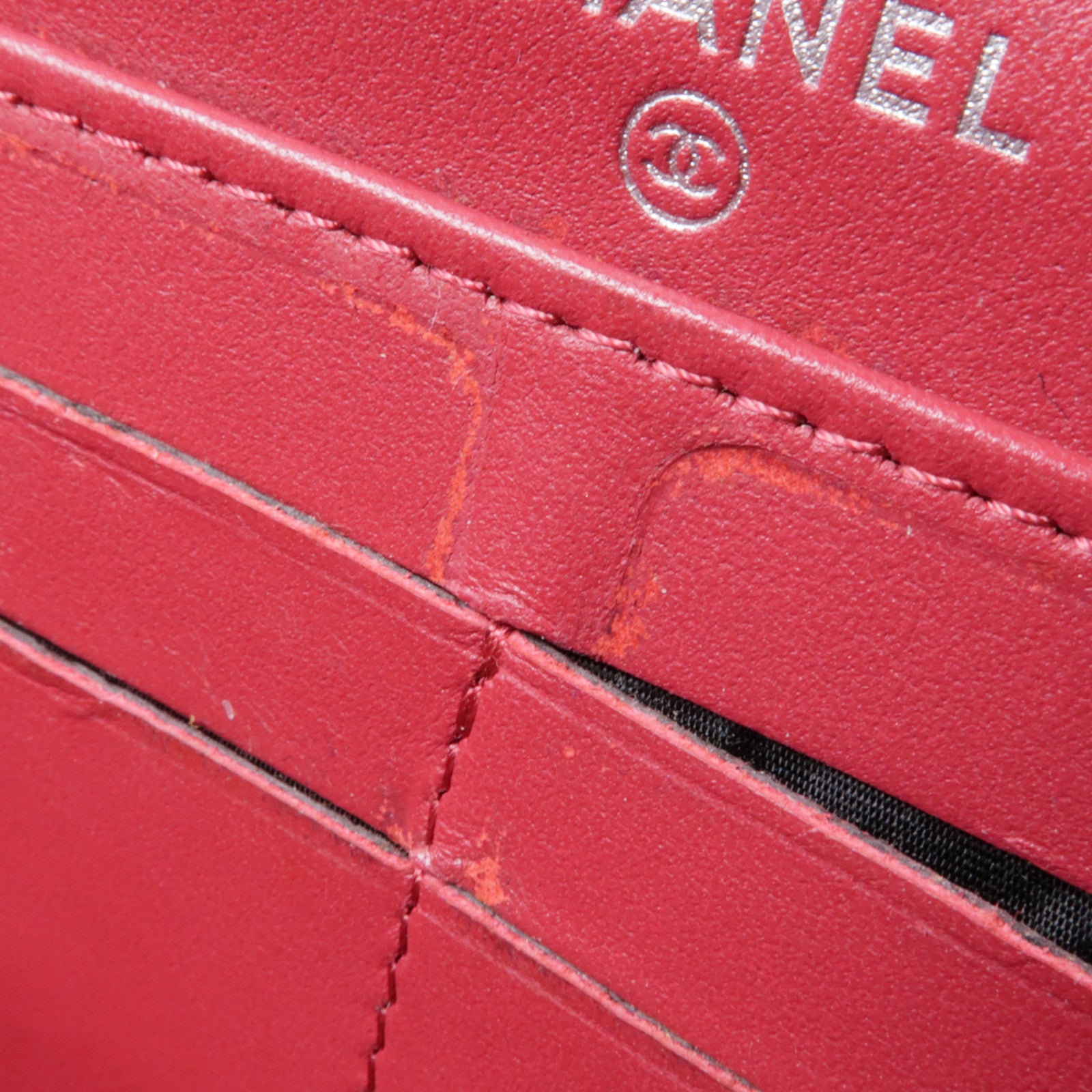 CHANEL 牛皮皮革Zippy Long Wallet銀扣長錢包