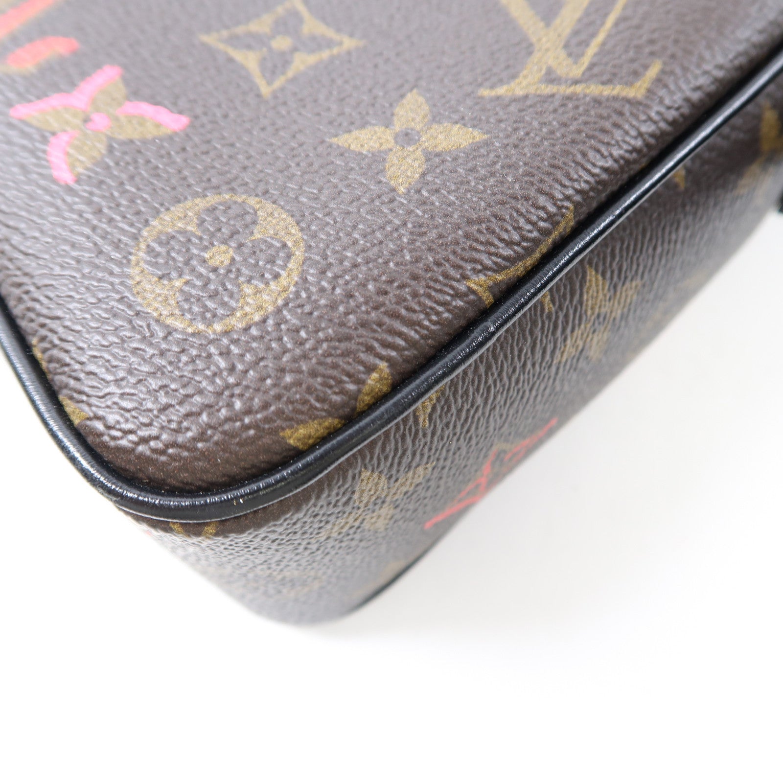 LOUIS VUITTON Monogram Sac Coeur Fall In Love金扣肩背袋棕色