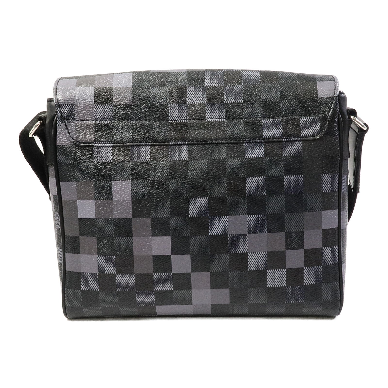 LOUIS VUITTON Damier Graphite Pixel District PM肩背袋