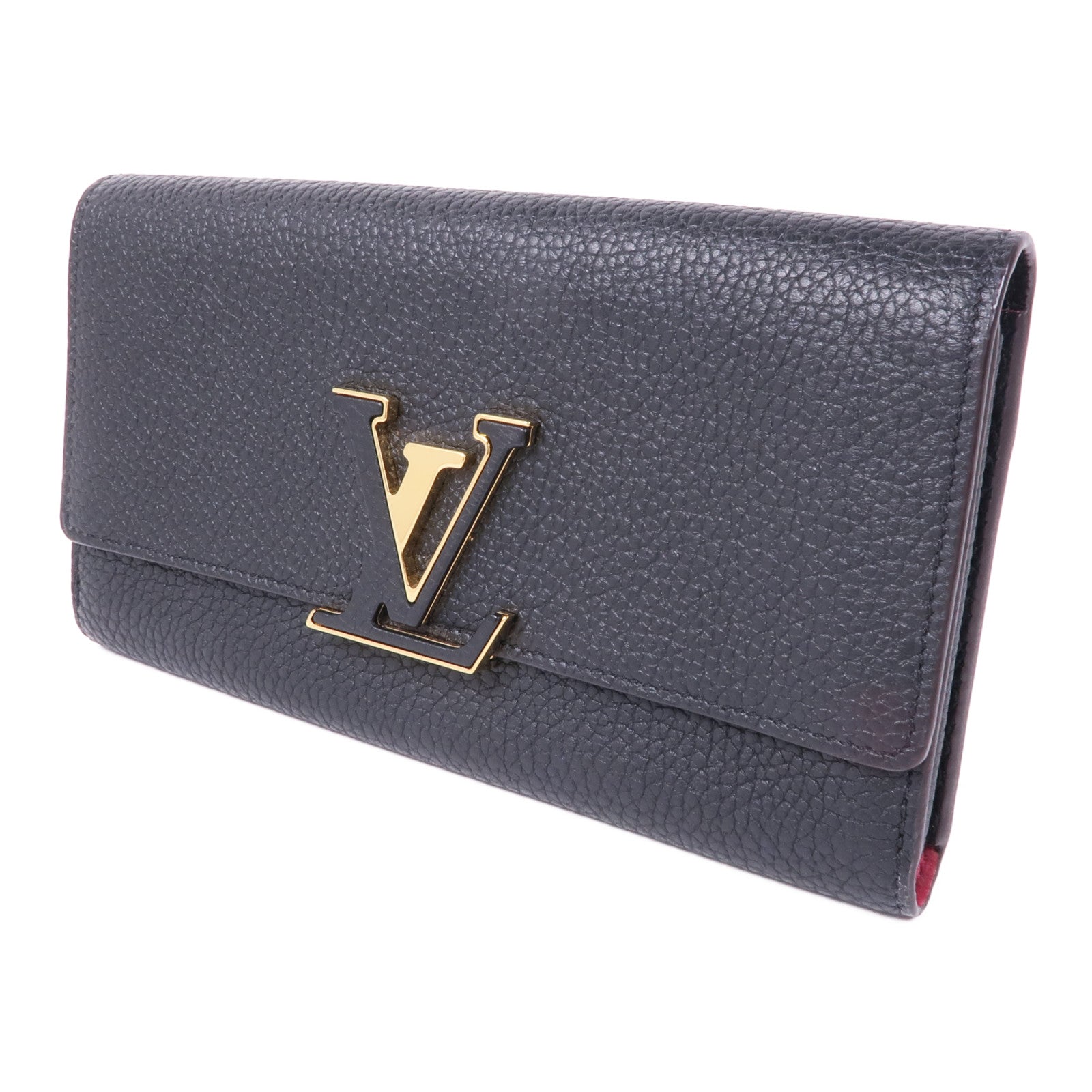 LOUIS VUITTON 【激減優惠】Taurillon Capucines金扣長錢包