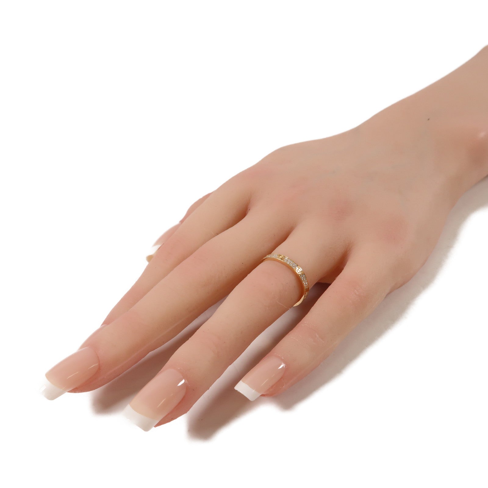 CARTIER 【激減優惠】18K玫瑰金Diamond Love Ring鑽石戒指US#6/Cartier#52