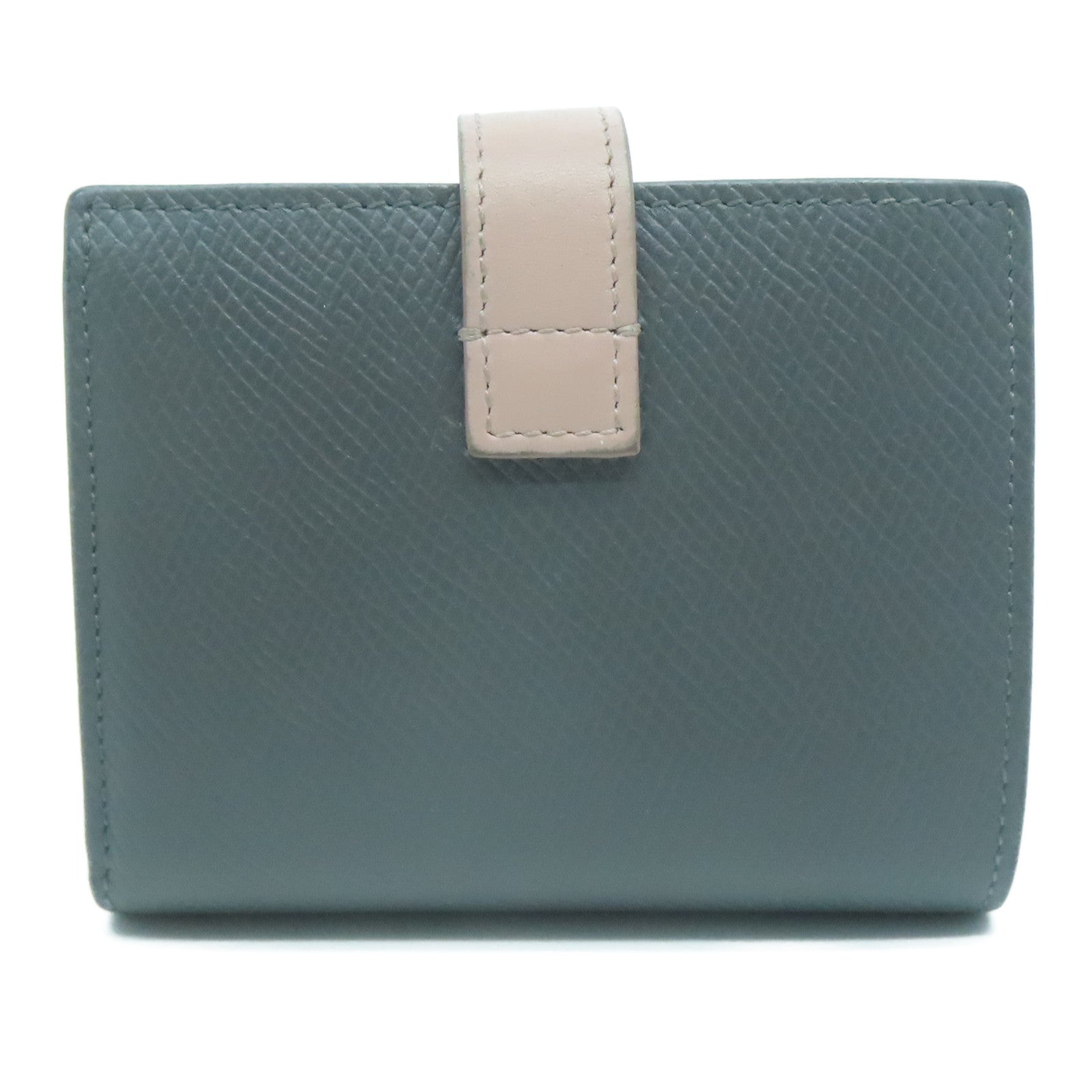 CELINE 【激減優惠】牛皮皮革Wallet金扣錢包灰色/粉紅色