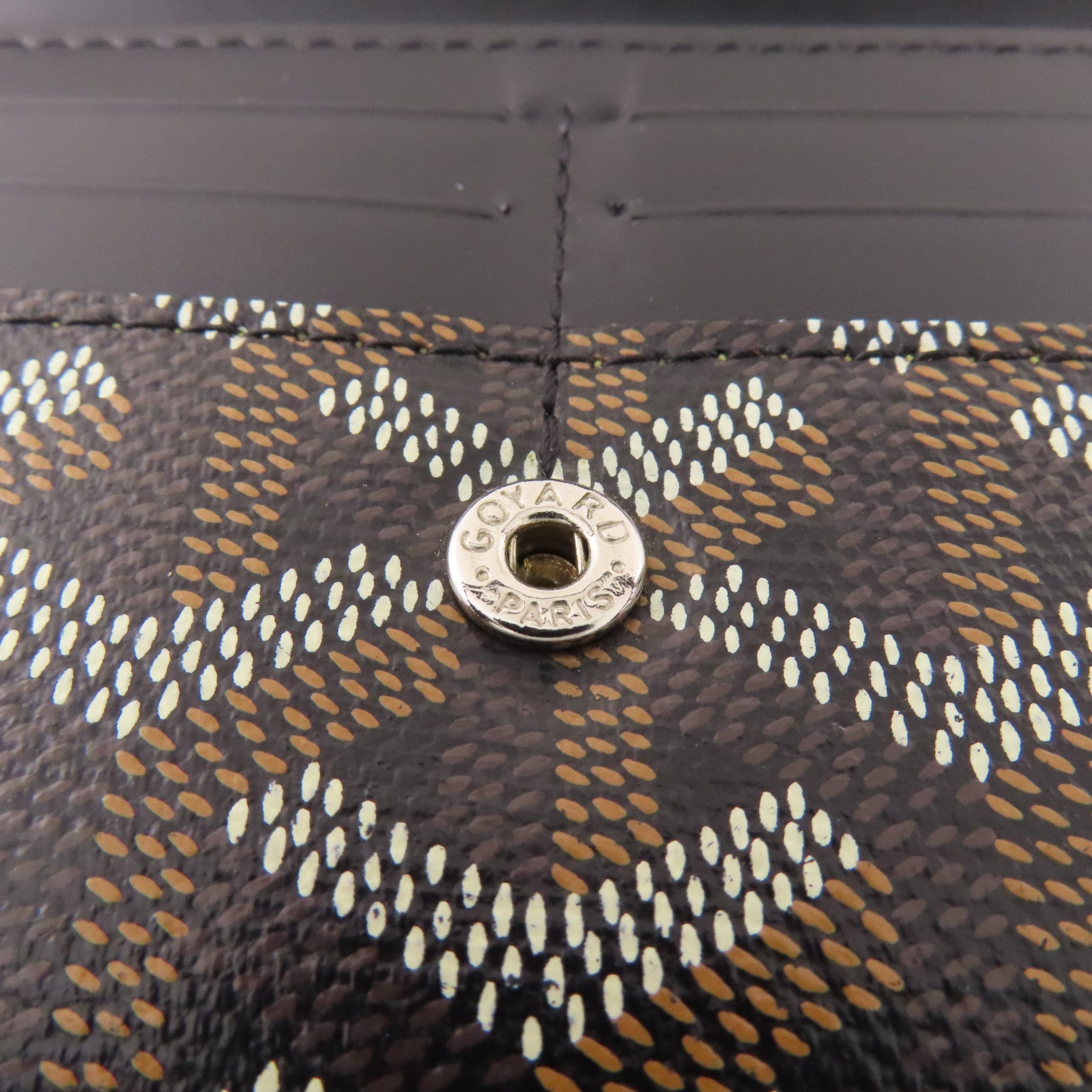 GOYARD 塗層帆布Long Wallet銀扣長錢包