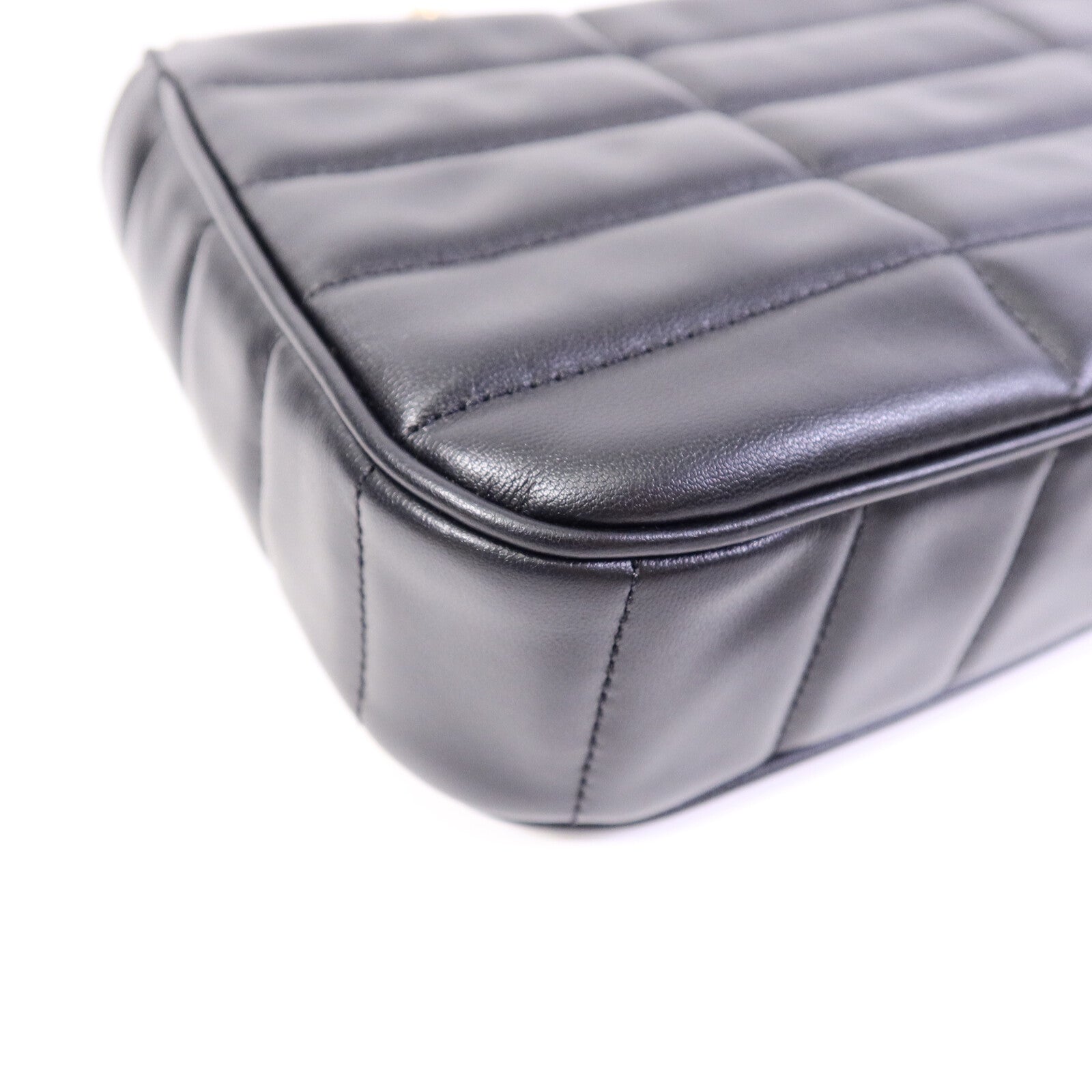 CELINE 羊皮皮革Matelasse Bag鏈帶肩背袋