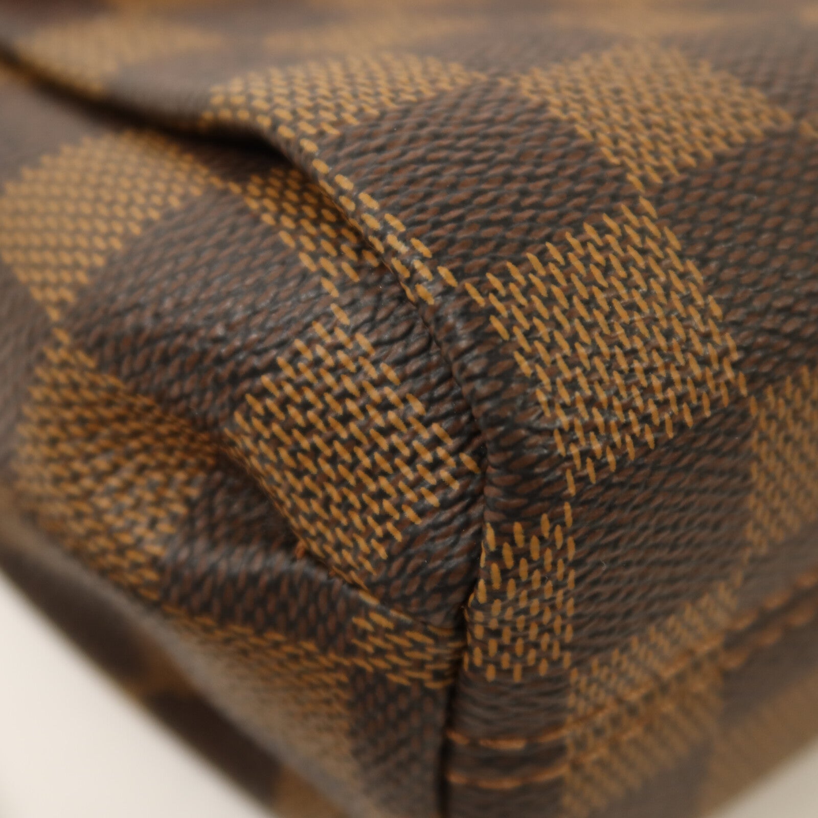 LOUIS VUITTON Damier Croisette金扣手挽肩背兩用袋