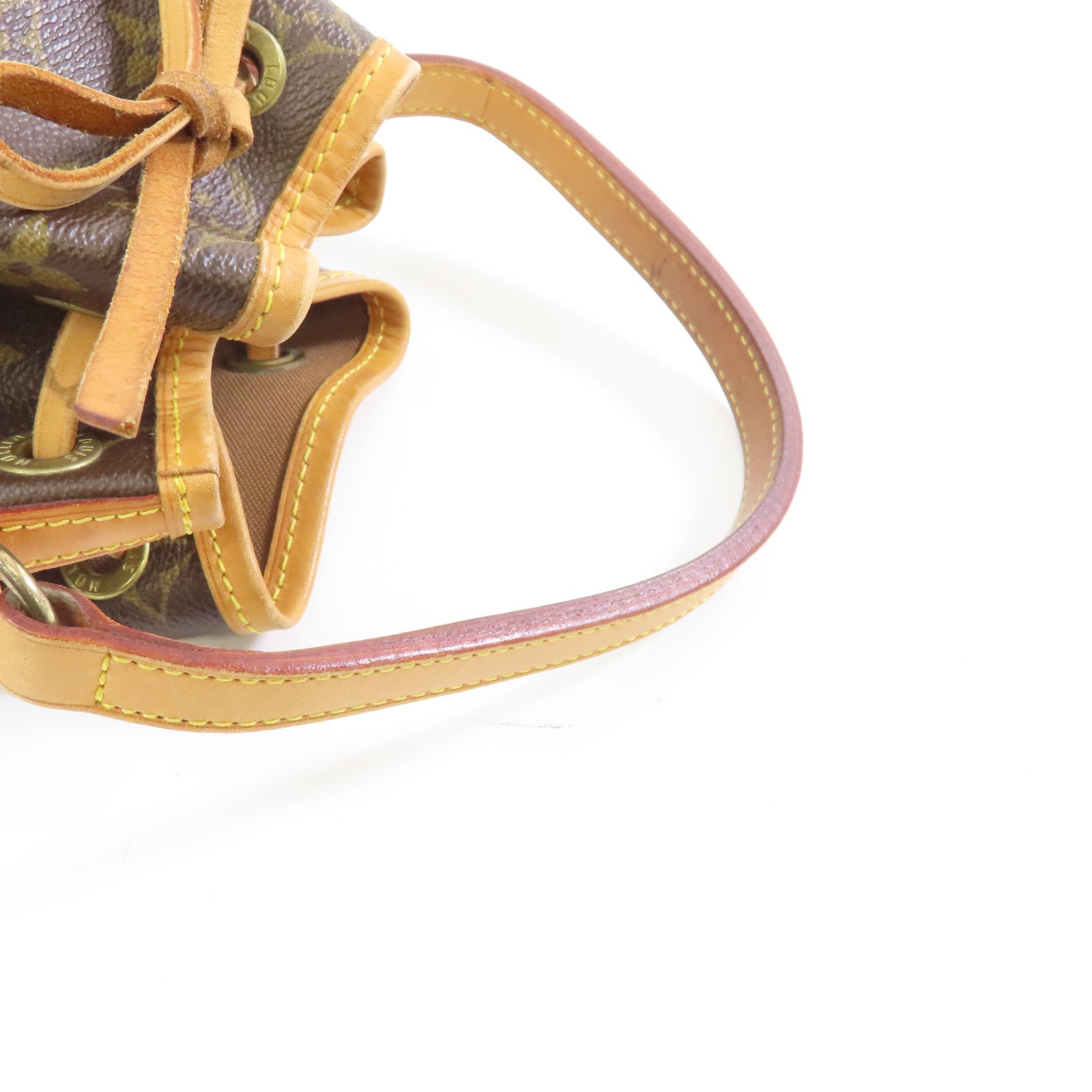 LOUIS VUITTON Monogram Mini Noe金扣手挽袋啡色
