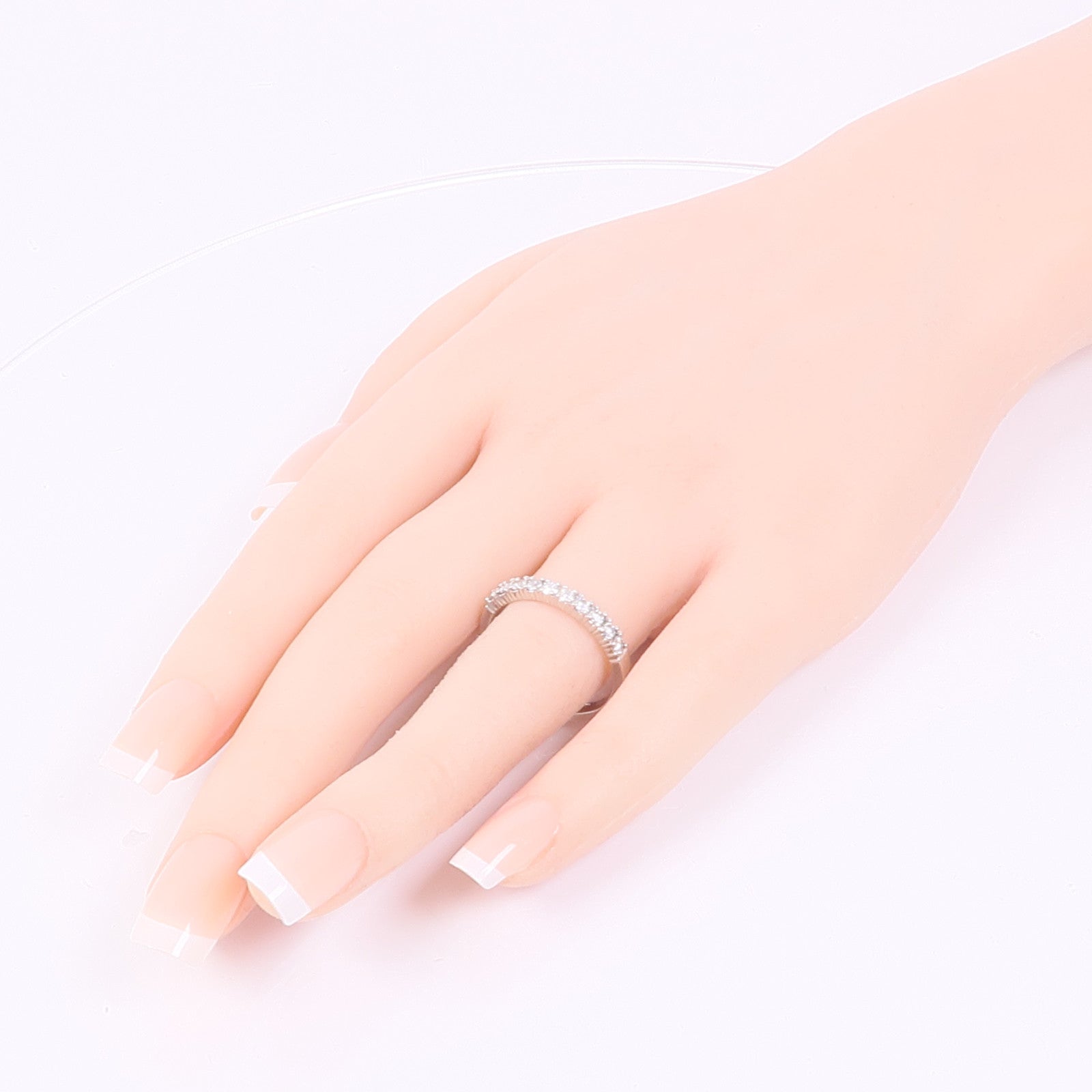 JEWELRY Diamond Ring PT900 Platinum US#9