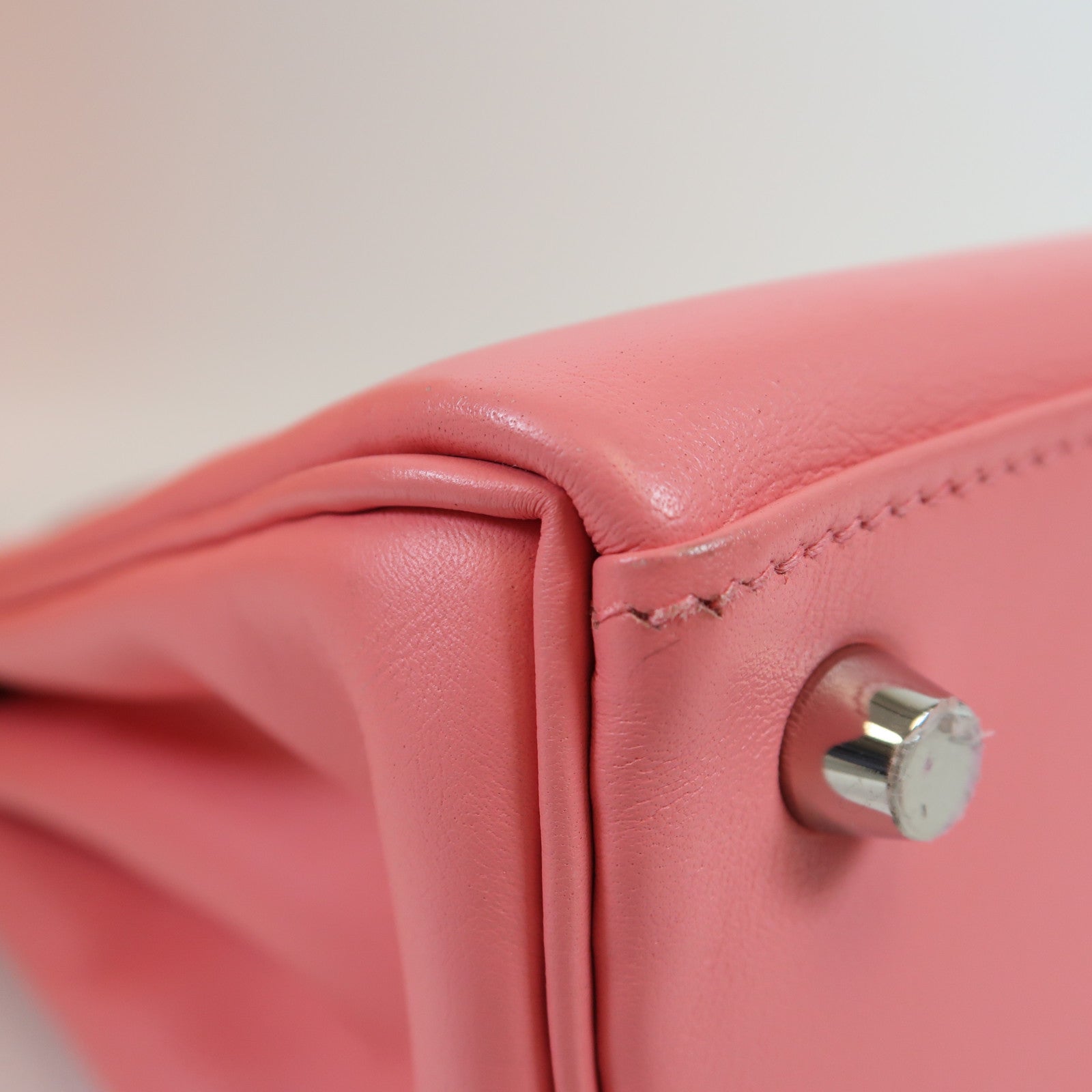 HERMES Swift皮革Kelly 25銀扣手挽肩背兩用袋Rose Ete – Brand