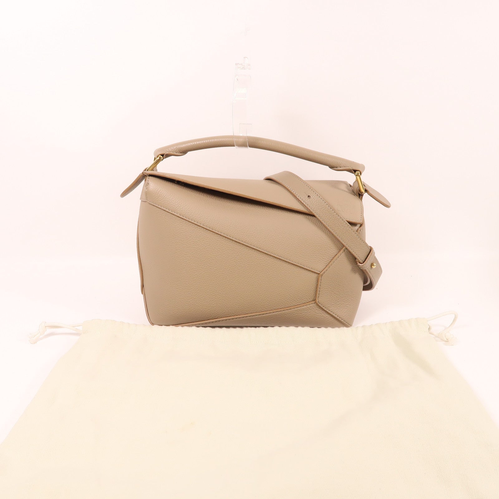 LOEWE 牛皮皮革Small Puzzle金扣手挽肩背兩用袋
