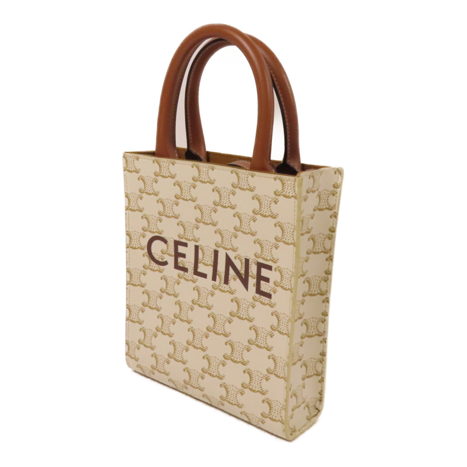 CELINE 塗層帆布Mini Vertical Cabas手挽肩背兩用袋