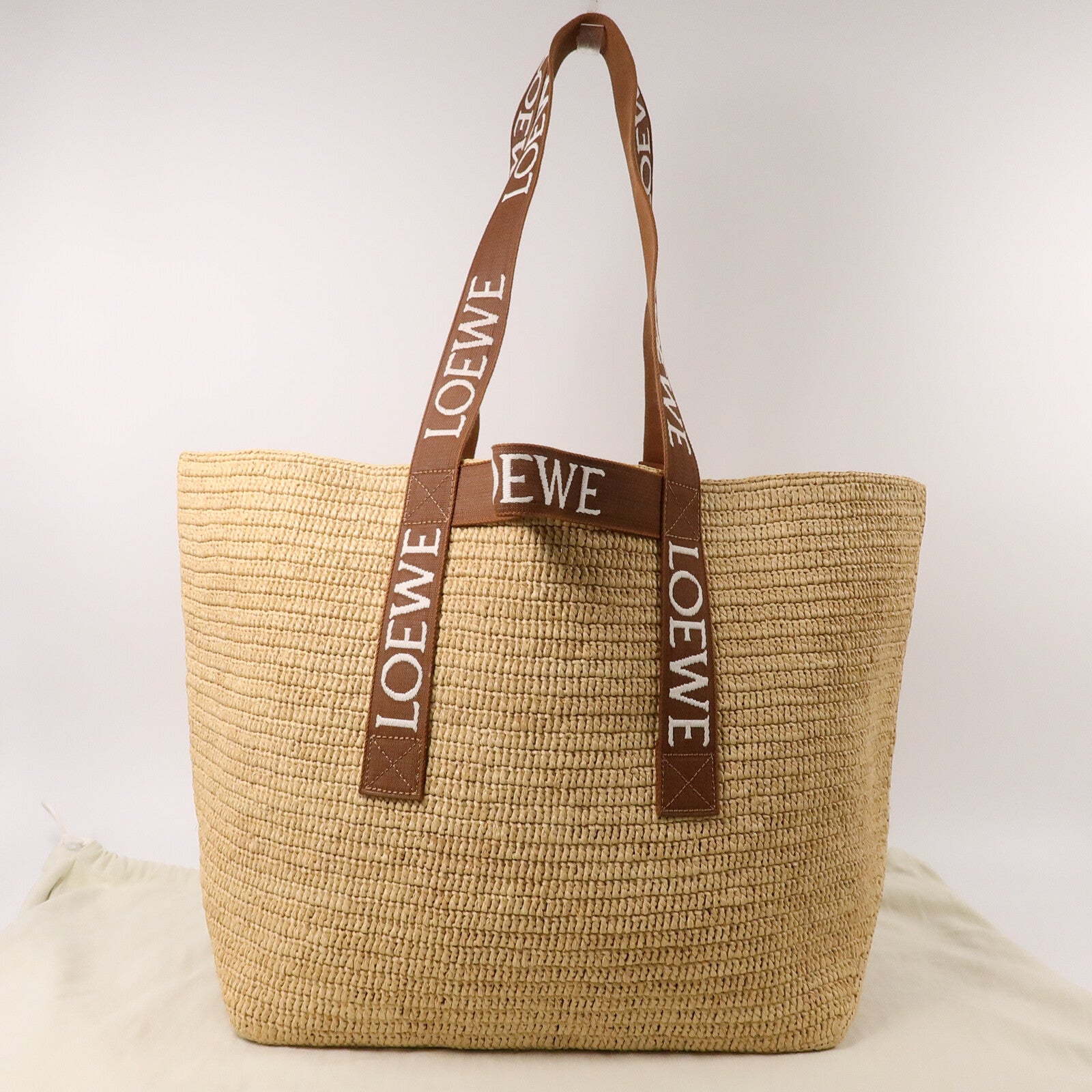 LOEWE Raffia Fold Shopper手挽袋