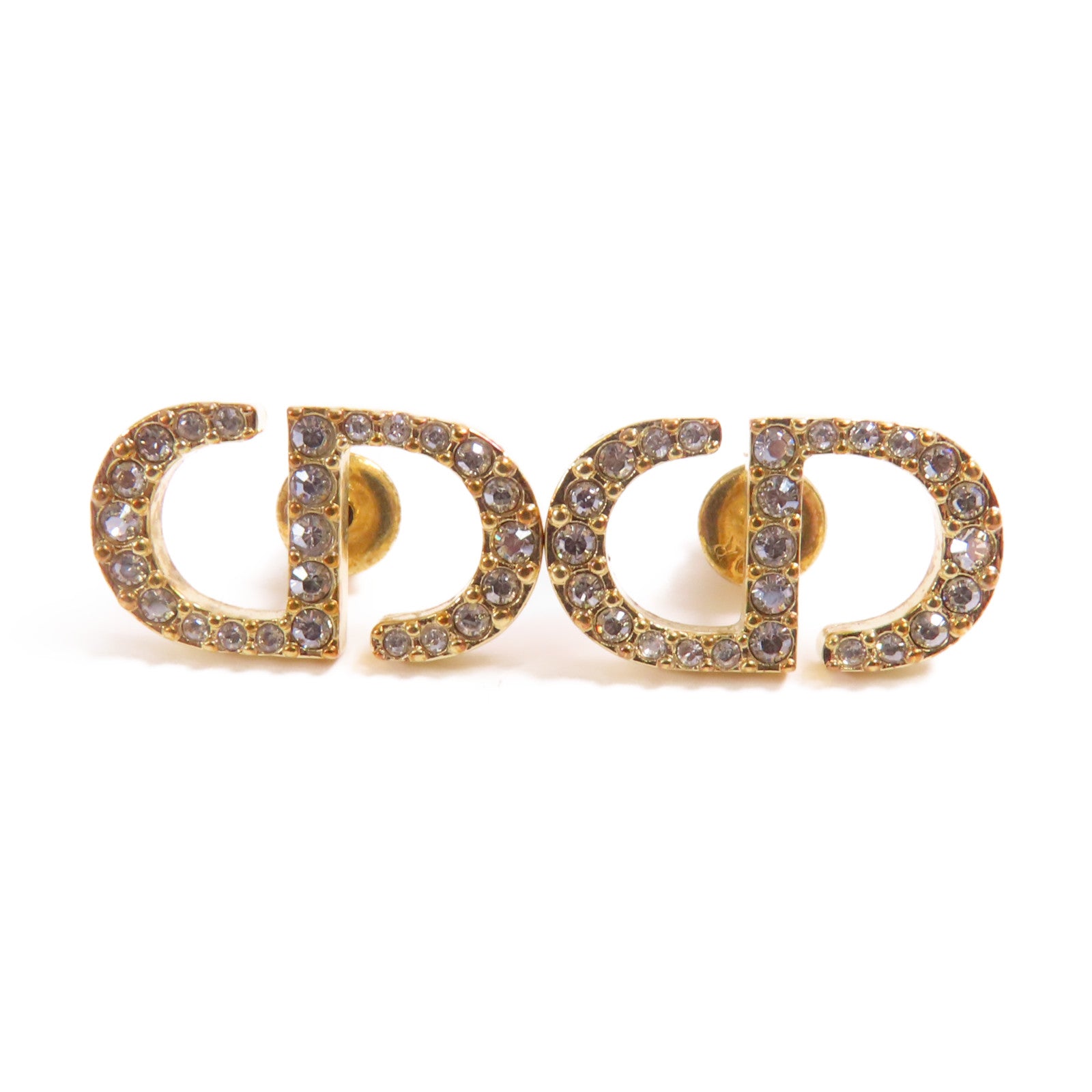 Dior 金屬Petit CD Stud Earrings耳環