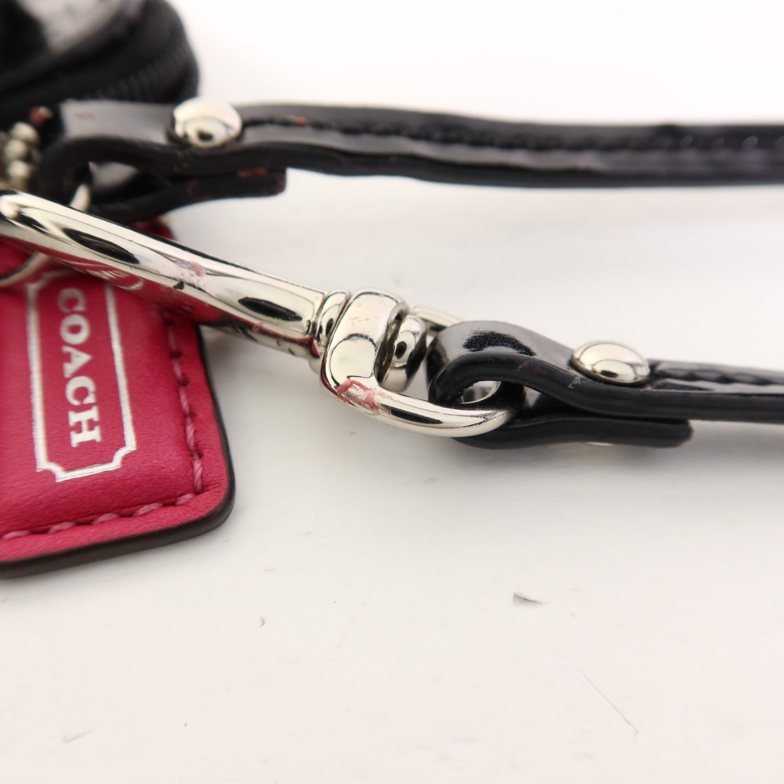 COACH 帆布Pouch wallet銀扣長錢包